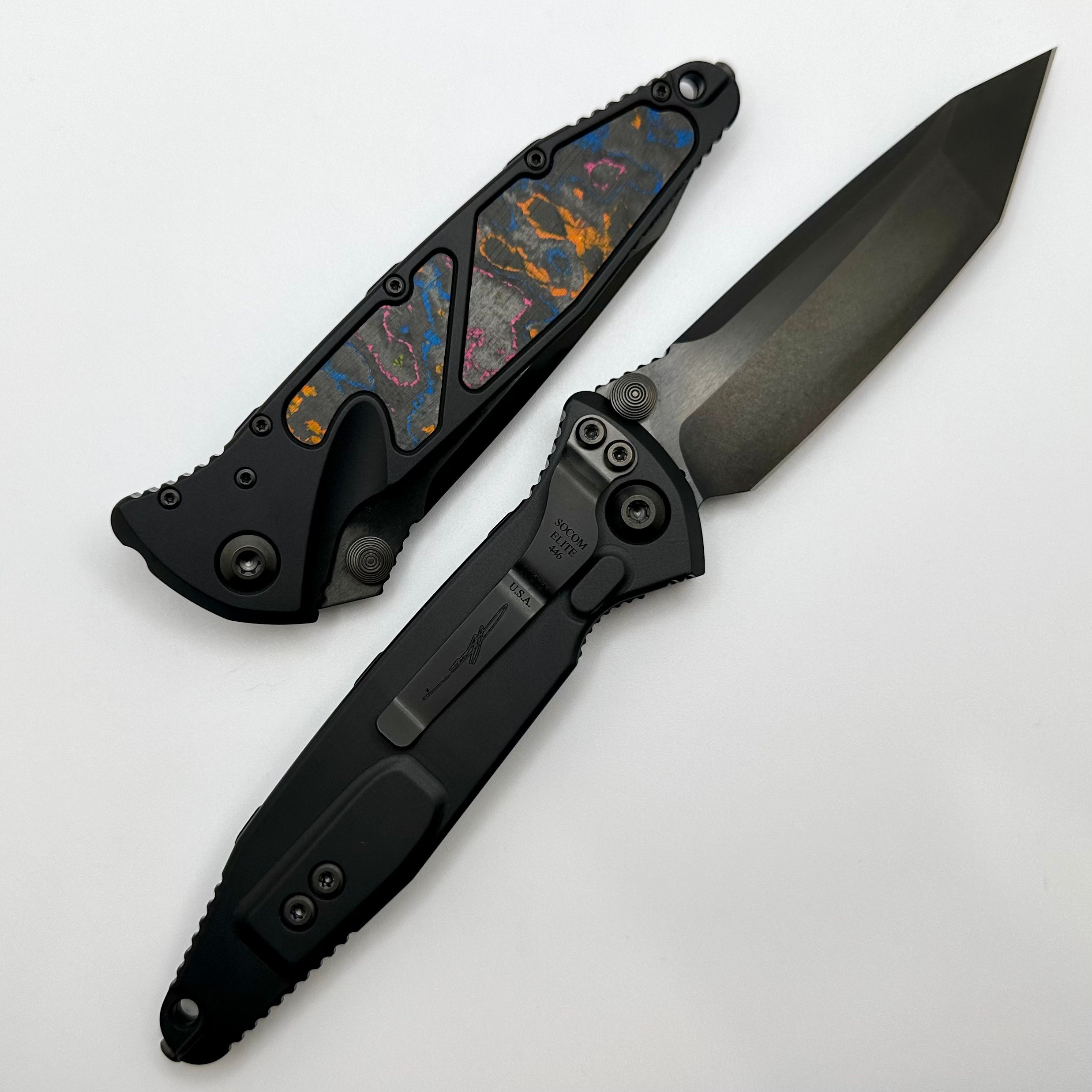 Microtech Socom Elite Tanto Manual DLC 80's Camo Carbon 161-1DLCT80CCIS ONE PER HOUSEHOLD