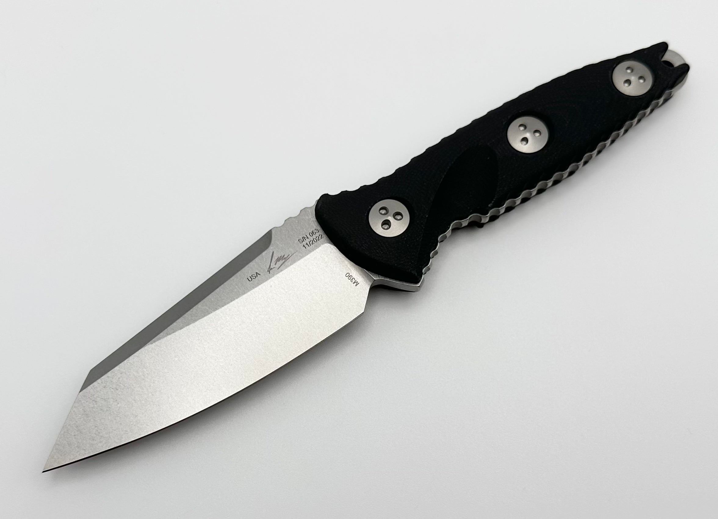 Microtech Socom Alpha Mini Warcom Stonewash Standard 93M-10