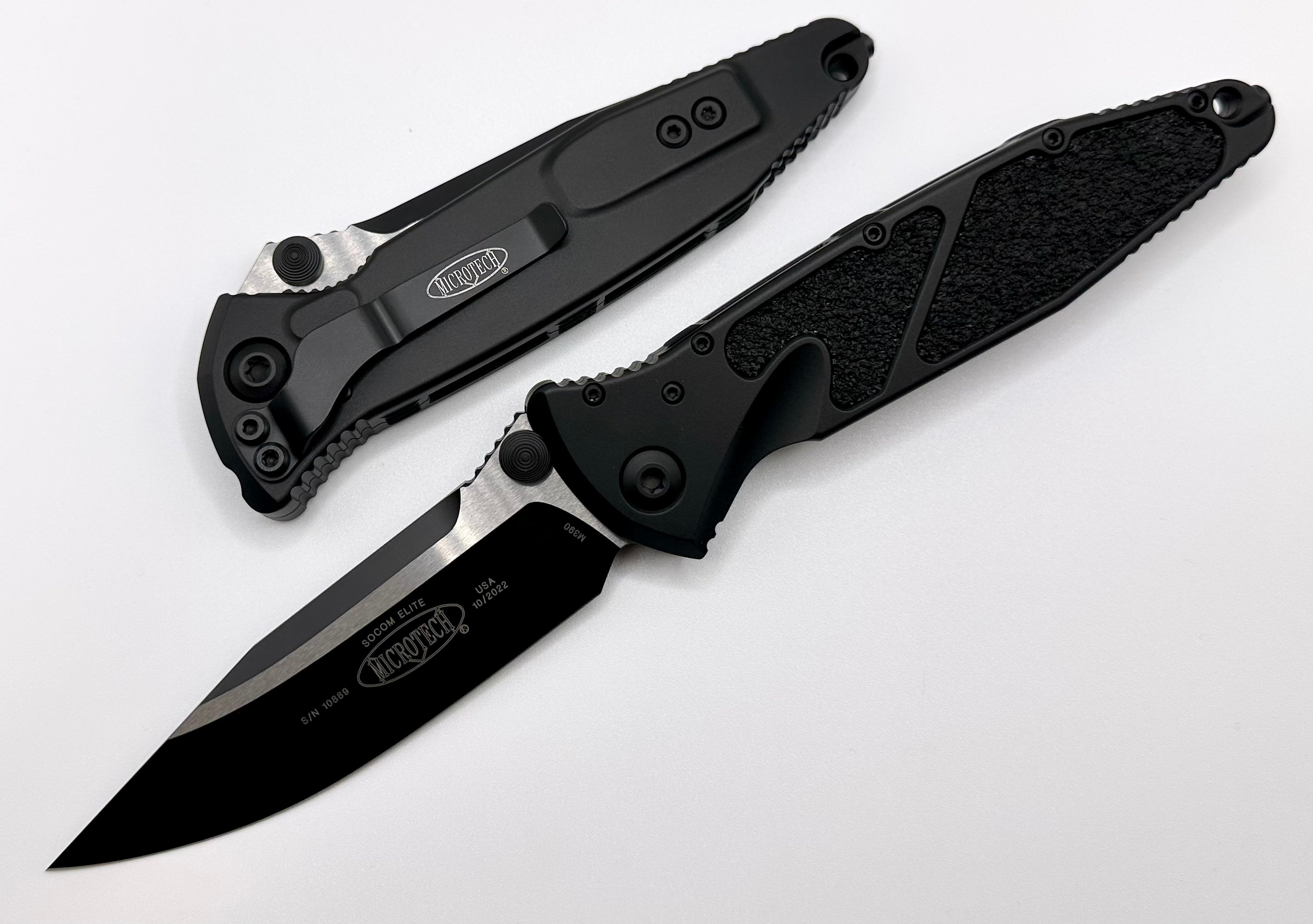 Microtech Socom Elite Single Edge Manual Black Tactical Standard 160-1T