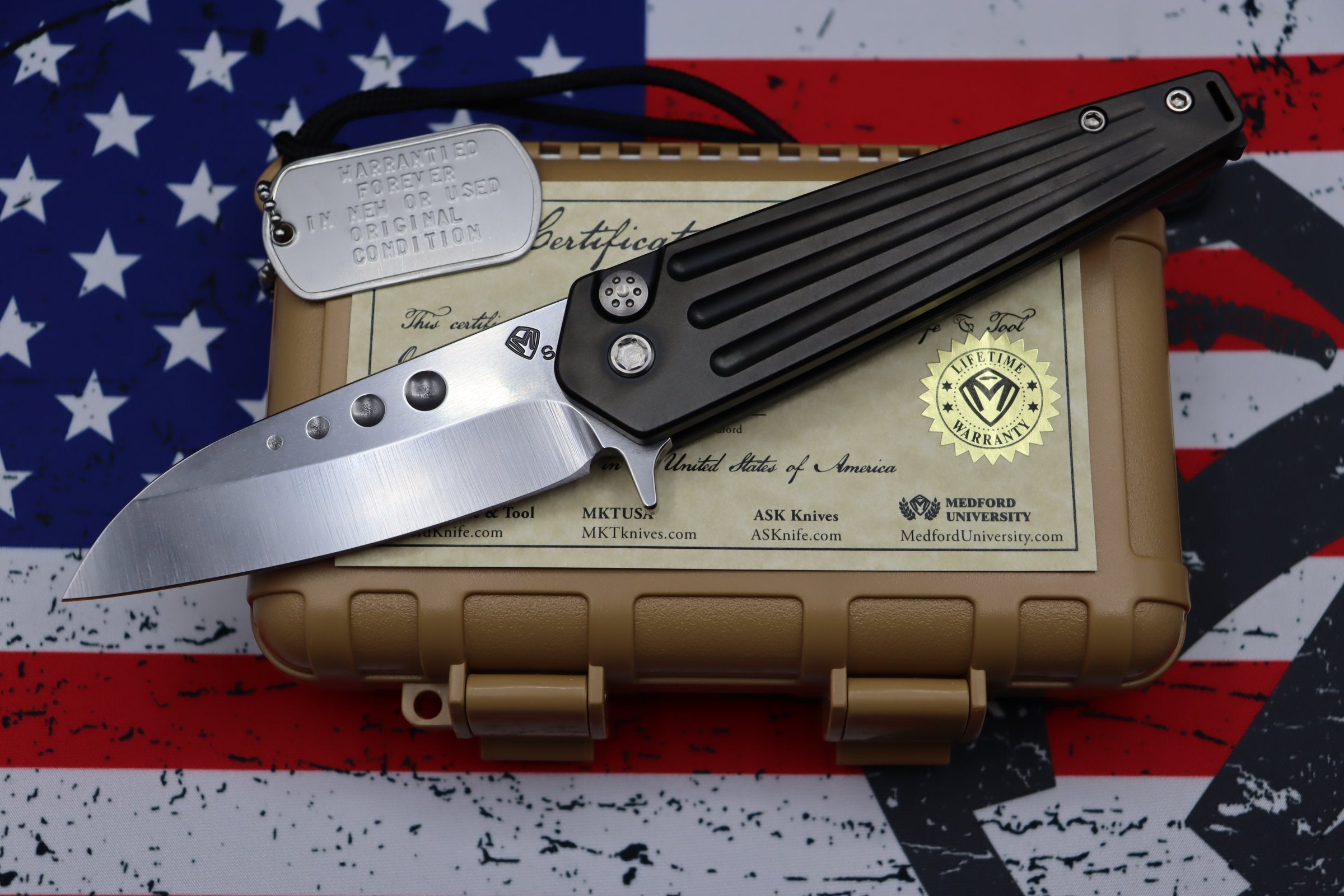 Medford Knife Nosferatu Flipper PVD & Polished S35VN