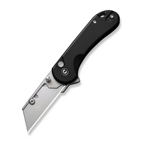 Civivi Elementum Utility Button Lock Knife w/ Black Aluminum Handles C23039B-1