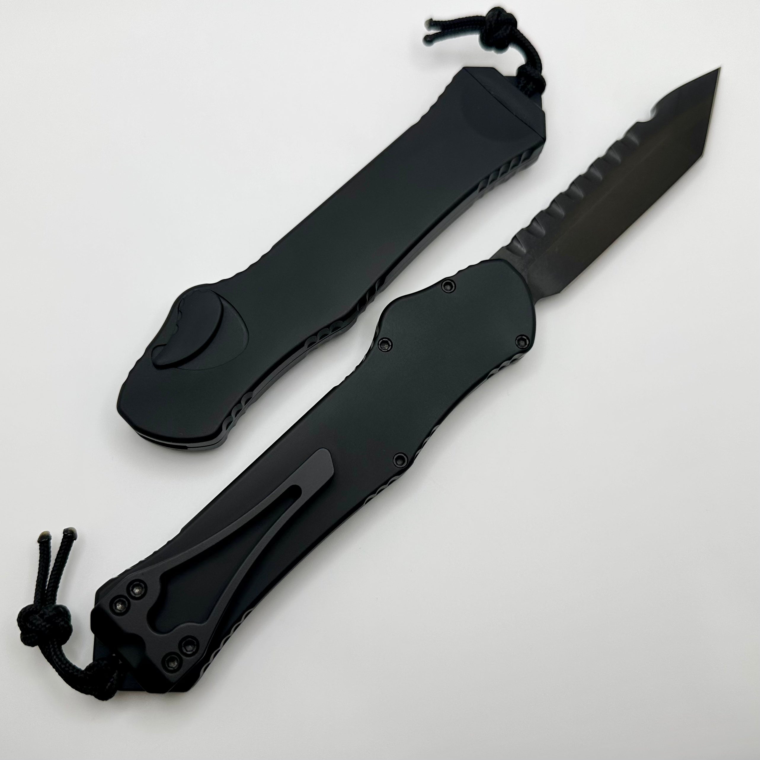 Heretic Hydra V3 DLC Tactical Black Aluminum Handle & DLC Tanto MagnaCut H006-6A-T