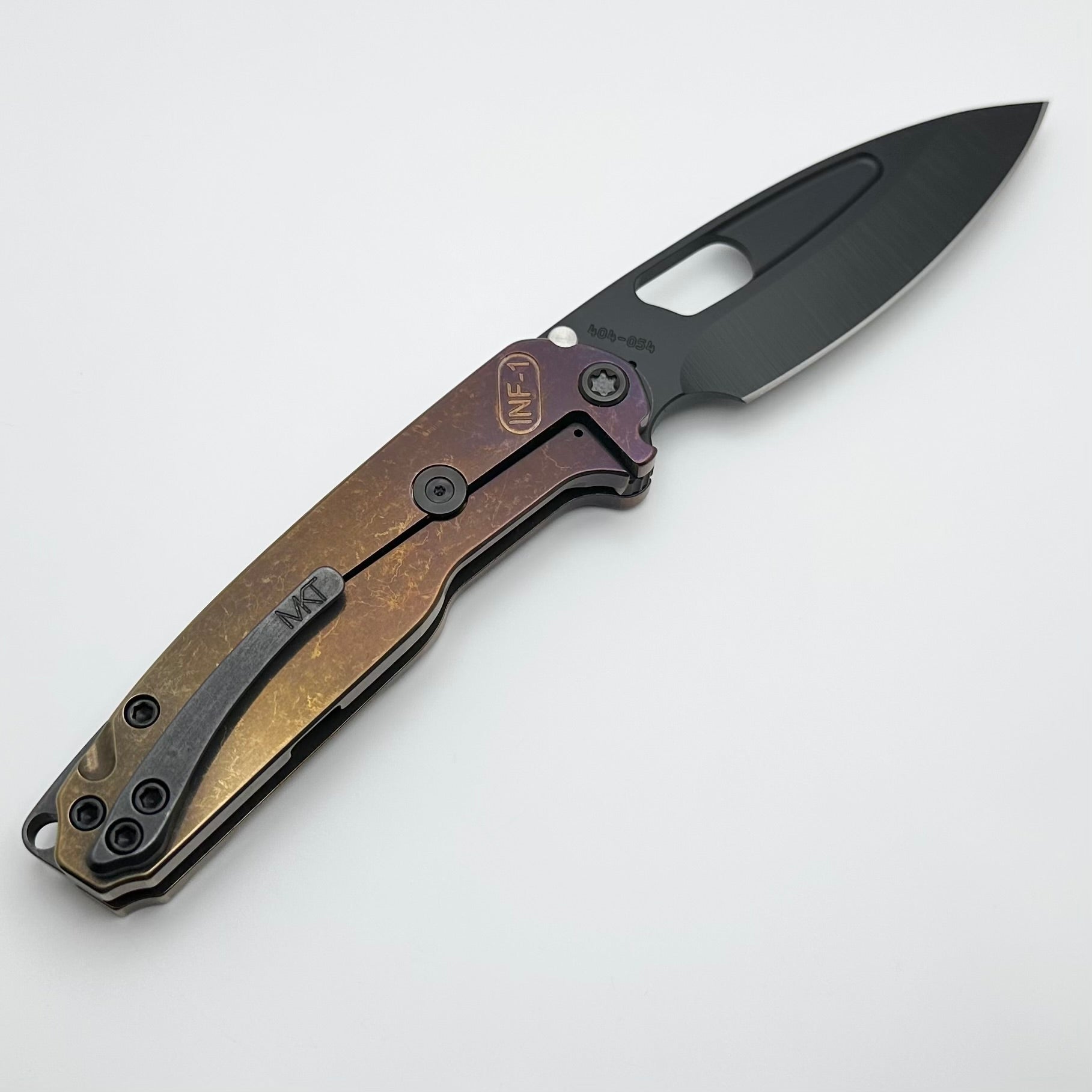 Medford Knife Infraction DLC S45 & Bronze/Violet Fade Handles w/ Black Hardware