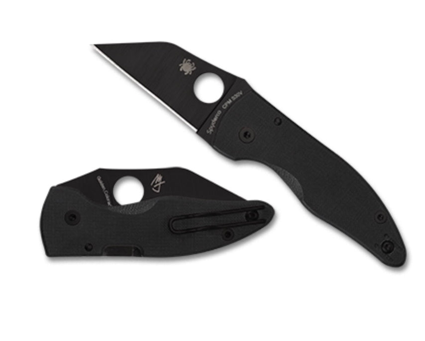 Spyderco MicroJimbo Black G-10 & DLC S30V C264GPBK