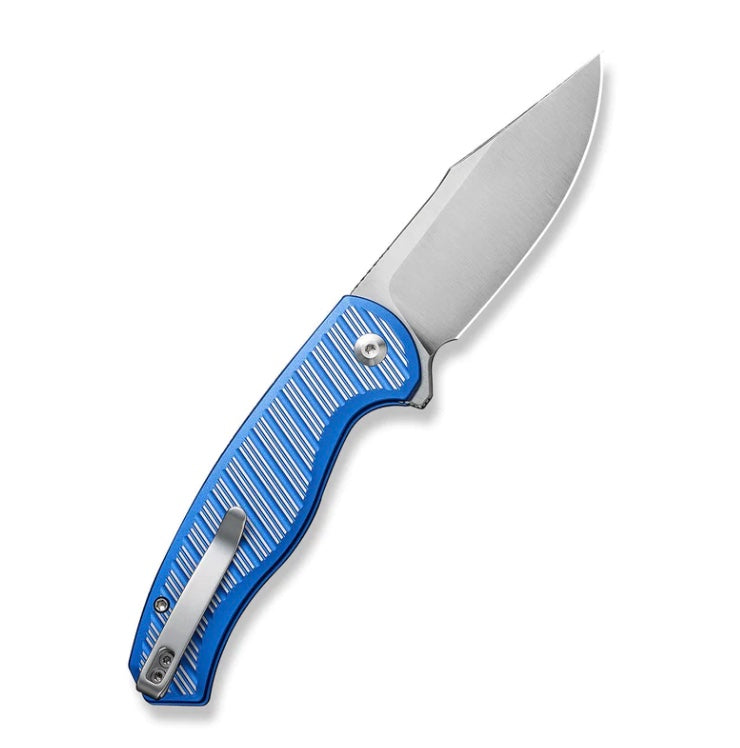 Civivi Stormhowl Flipper Satin/Blue Aluminum Handles w/ Nitro-V C23040B-2