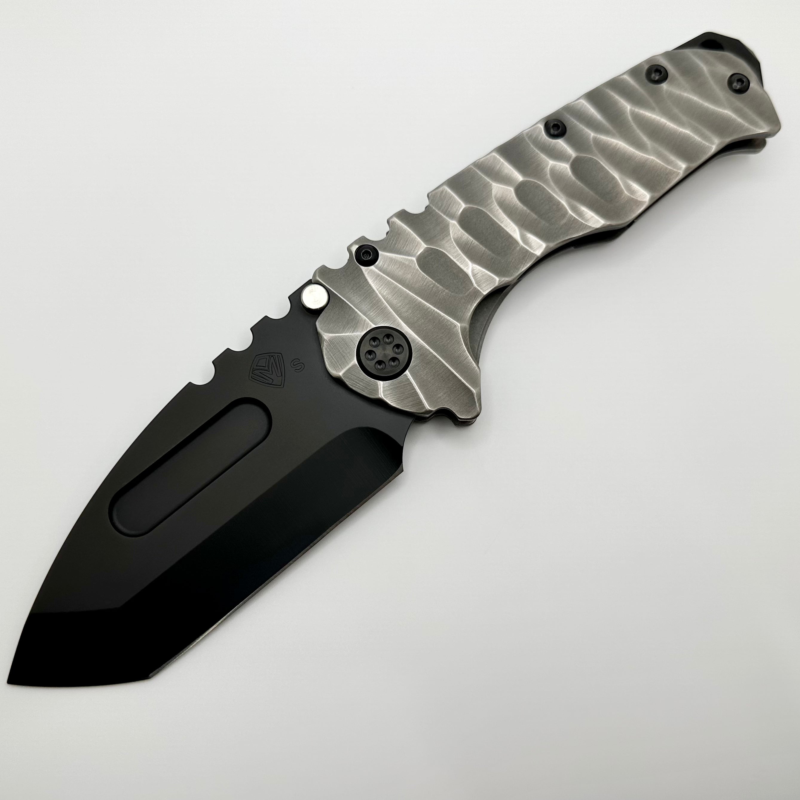 Medford Knife Praetorian T Predator Sculpted Handles w/ PVD Hardware/Clip & S35VN PVD Tanto