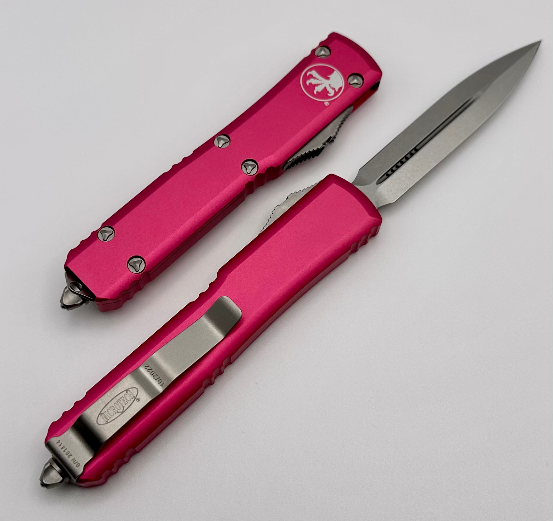 Microtech Ultratech Double Edge Stonewash Standard & Pink 122-10PK