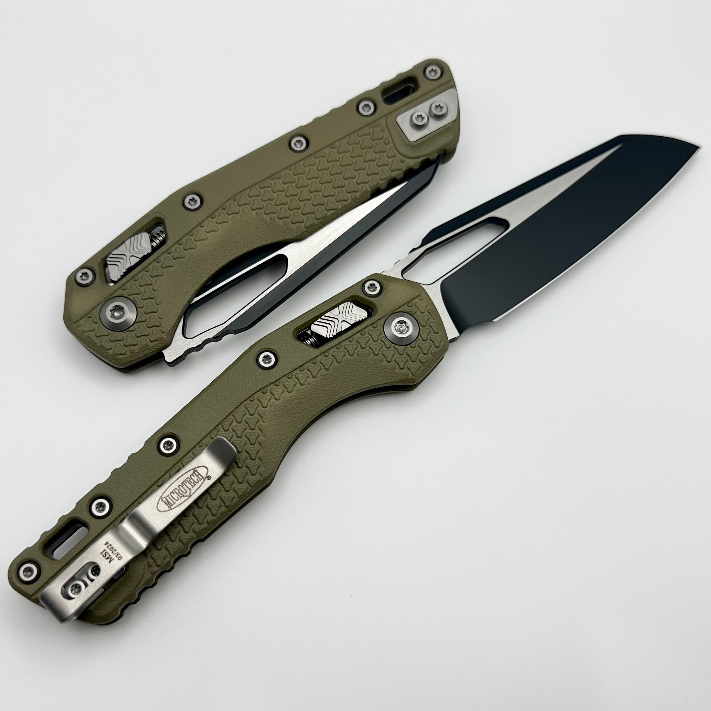 Microtech Knives MSI RAM LOK OD Green Polymer & Black M390MK 210T-1PMOD