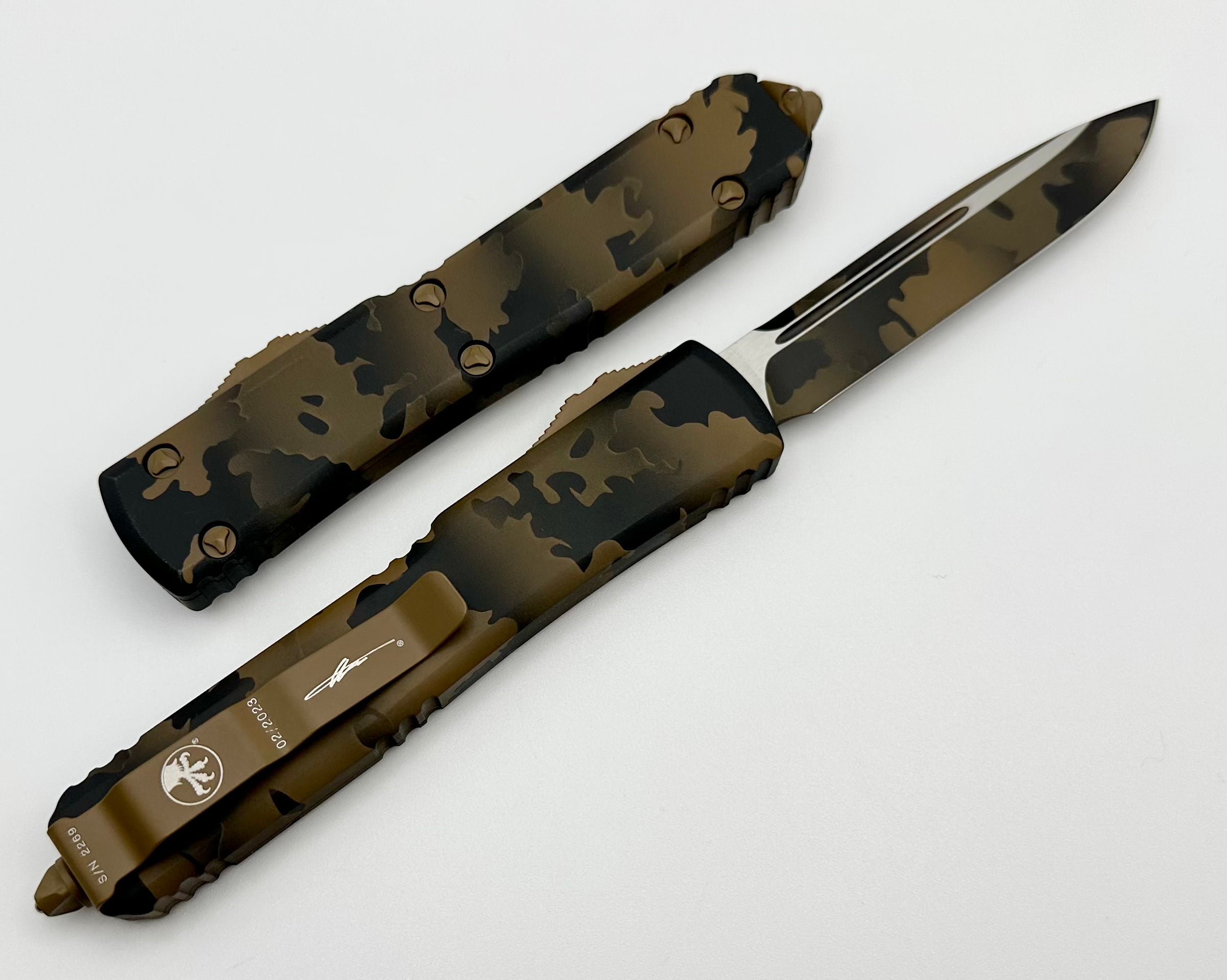 Microtech Ultratech Single Edge Coyote Camo 121-1CCS