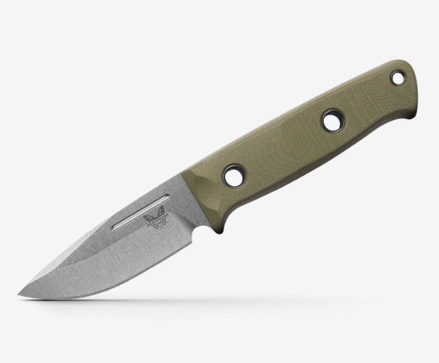 Benchmade Mini Bushcrafter OD Green & S30V Fixed Blade 165-1