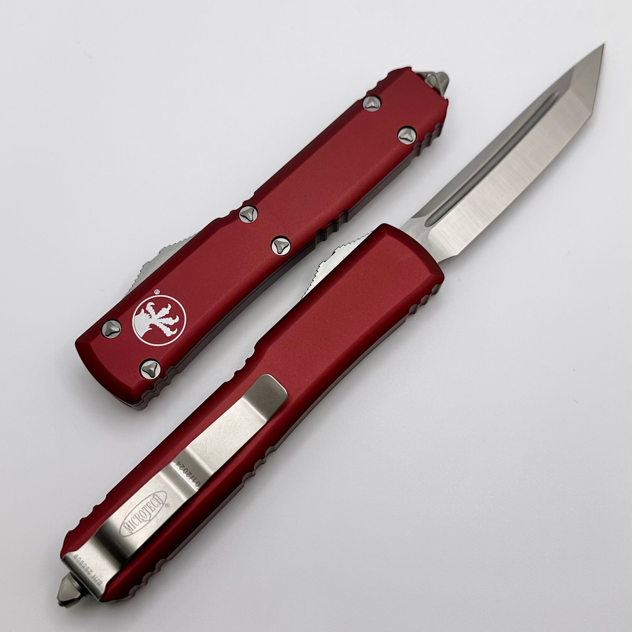 Microtech Ultratech Tanto Satin Standard & Merlot 123-4MR