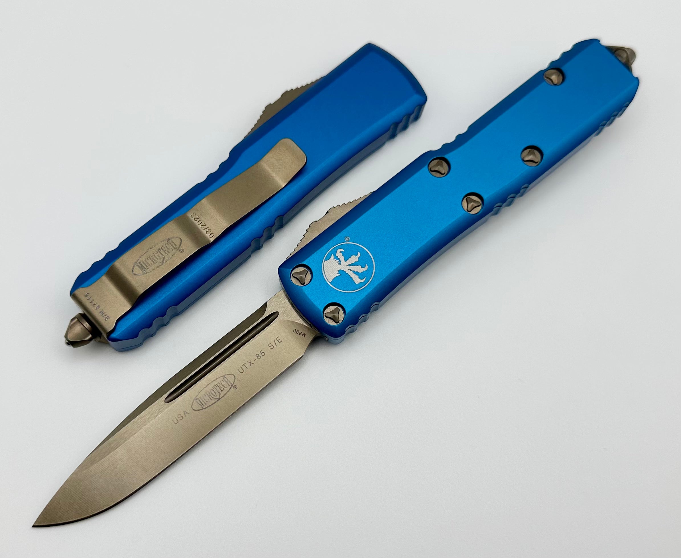 Microtech UTX-85 Bronze Standard & Blue 231-13BL