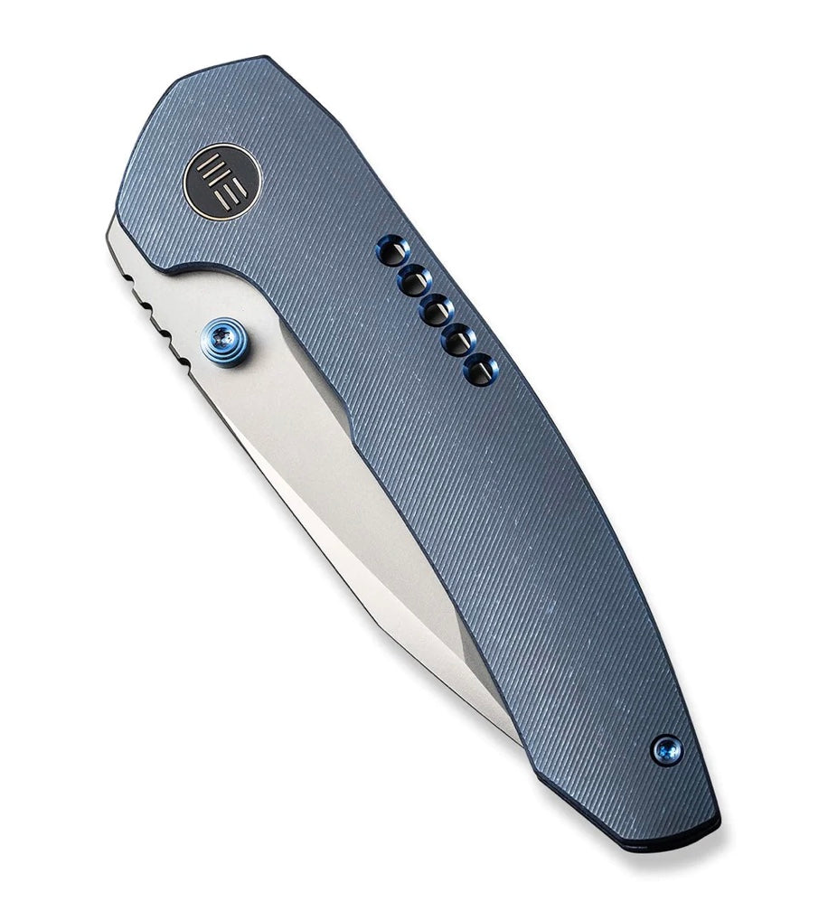 We Knife Trogon Blue Titanium & Bead Blast CPM-20CV WE22002B-1