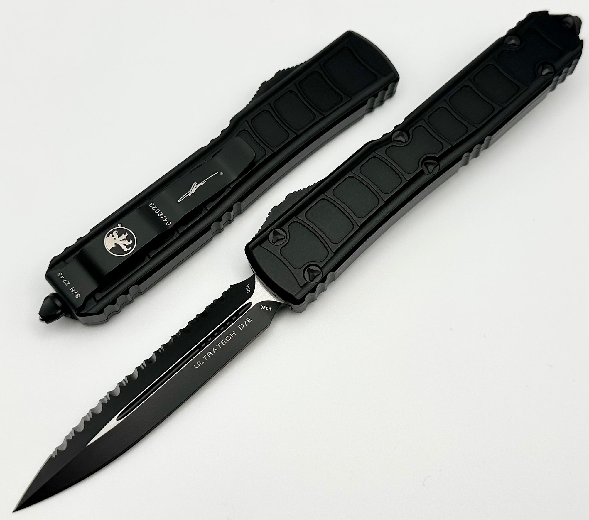 Microtech Ultratech 2 II Tactical Double Edge Full Serrated Signature Series 122II-3TS