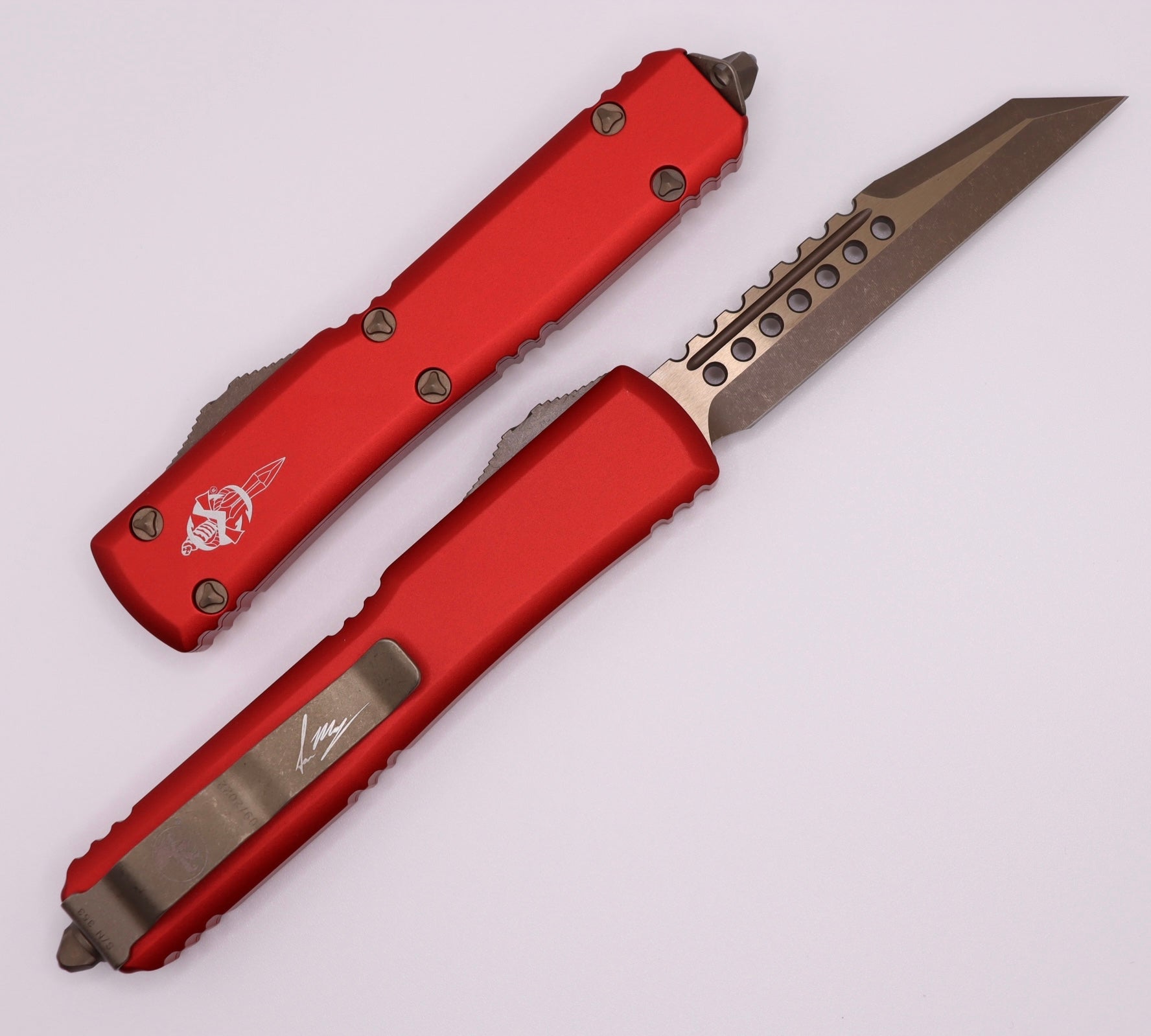 Microtech Ultratech Warhound Apocalyptic Standard & Red 119W-13APRDS