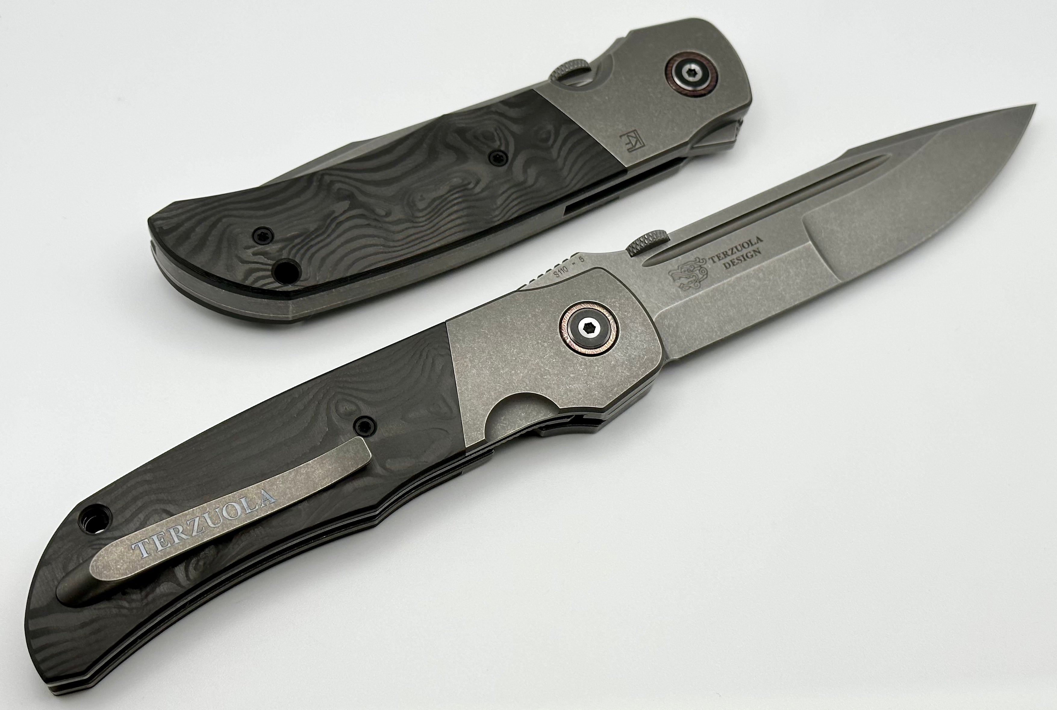 Custom Knife Factory Eagle Rock w/ Black Carbon Fiber & S110V