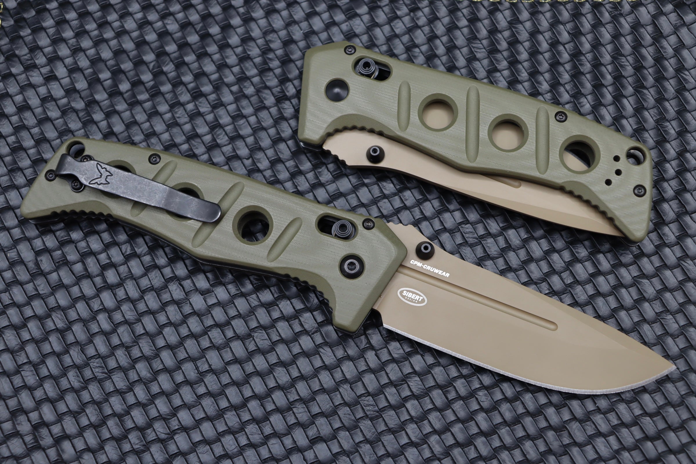 Benchmade Adamas FDE Cruwear & Olive Drab G-10 275FE-2