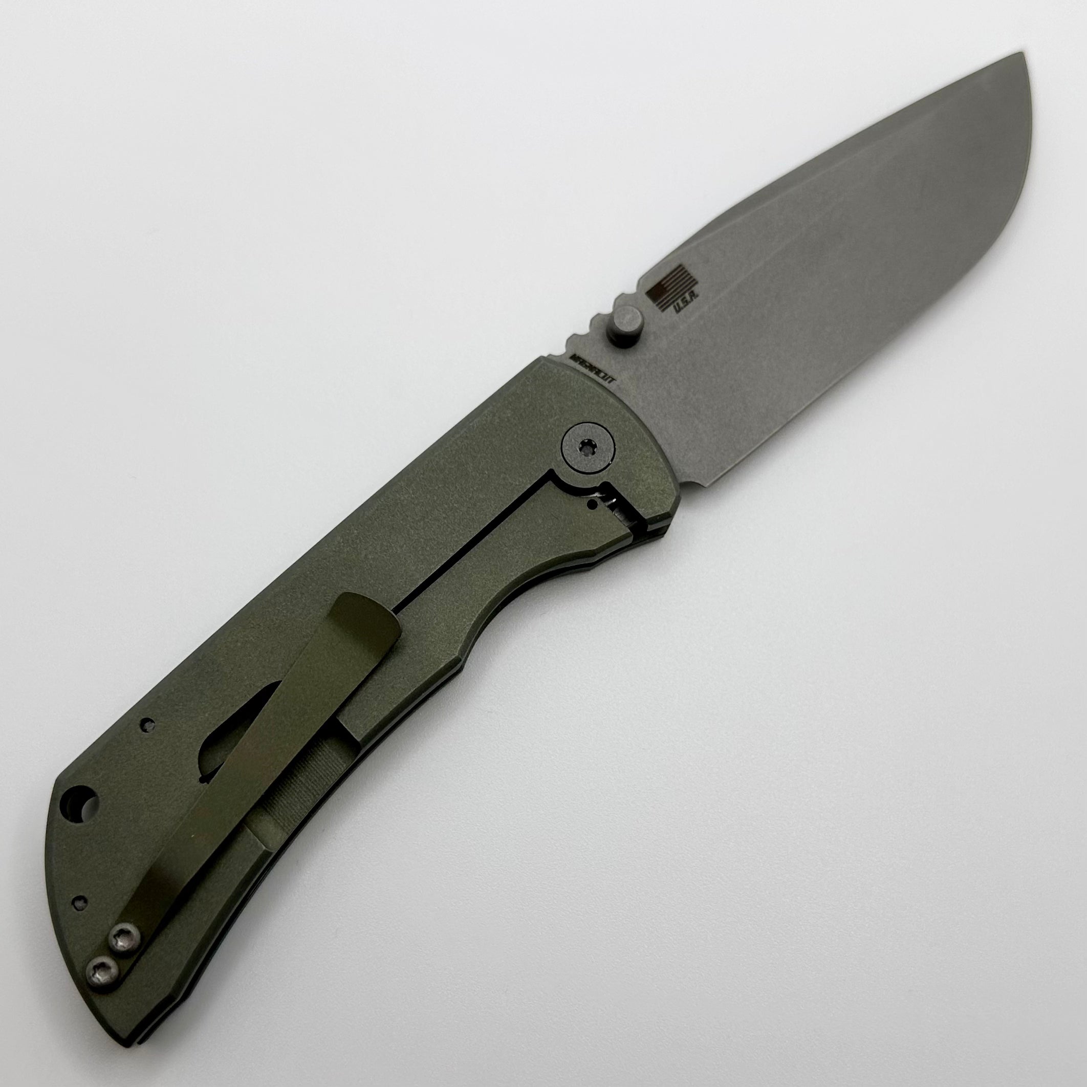 McNees Performance Machined Mac 2 3.5 Matte Green w/ Stonewash MagnaCut