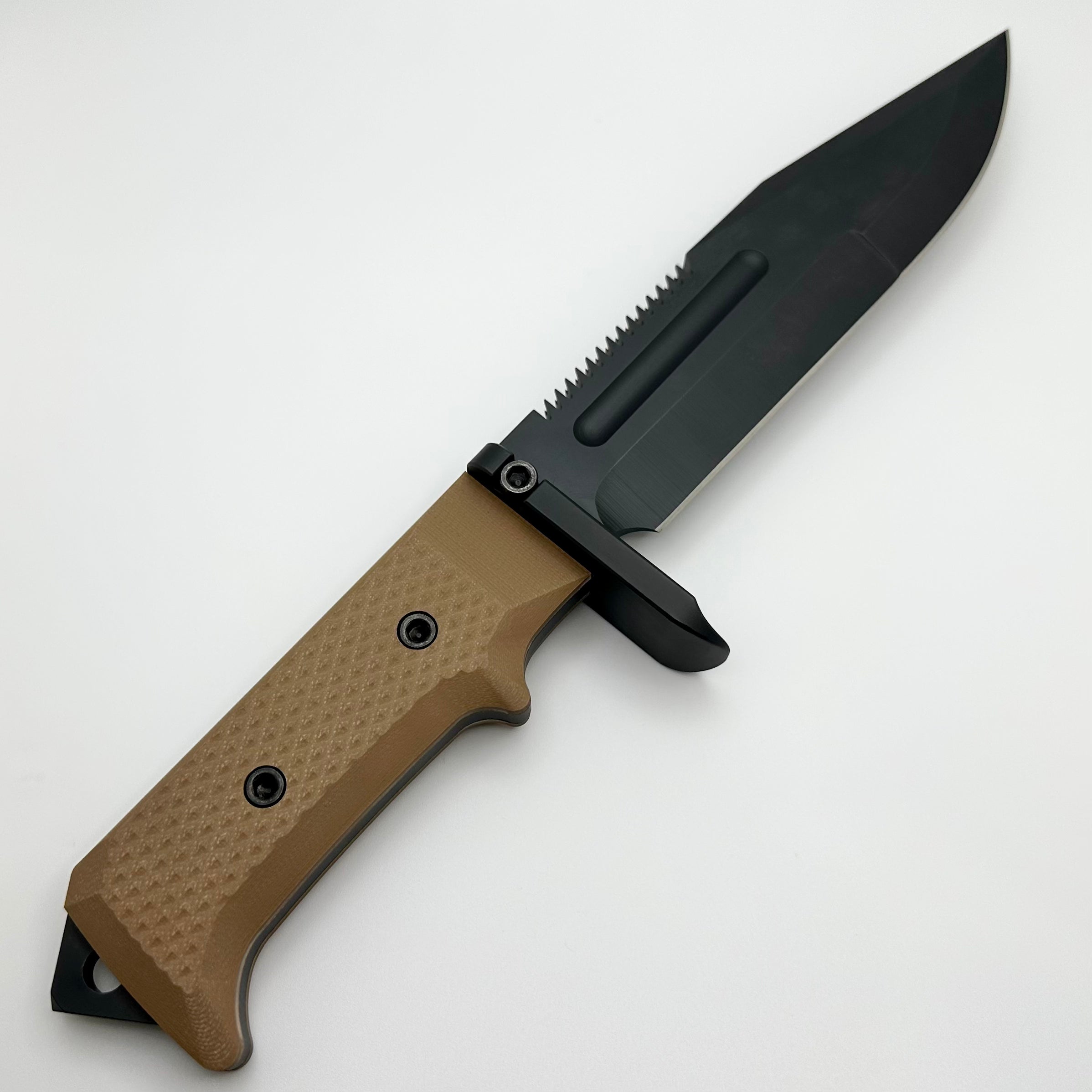 Medford USMC Raider PVD S35VN w/ Coyote G-10 Handles Fixed Blade