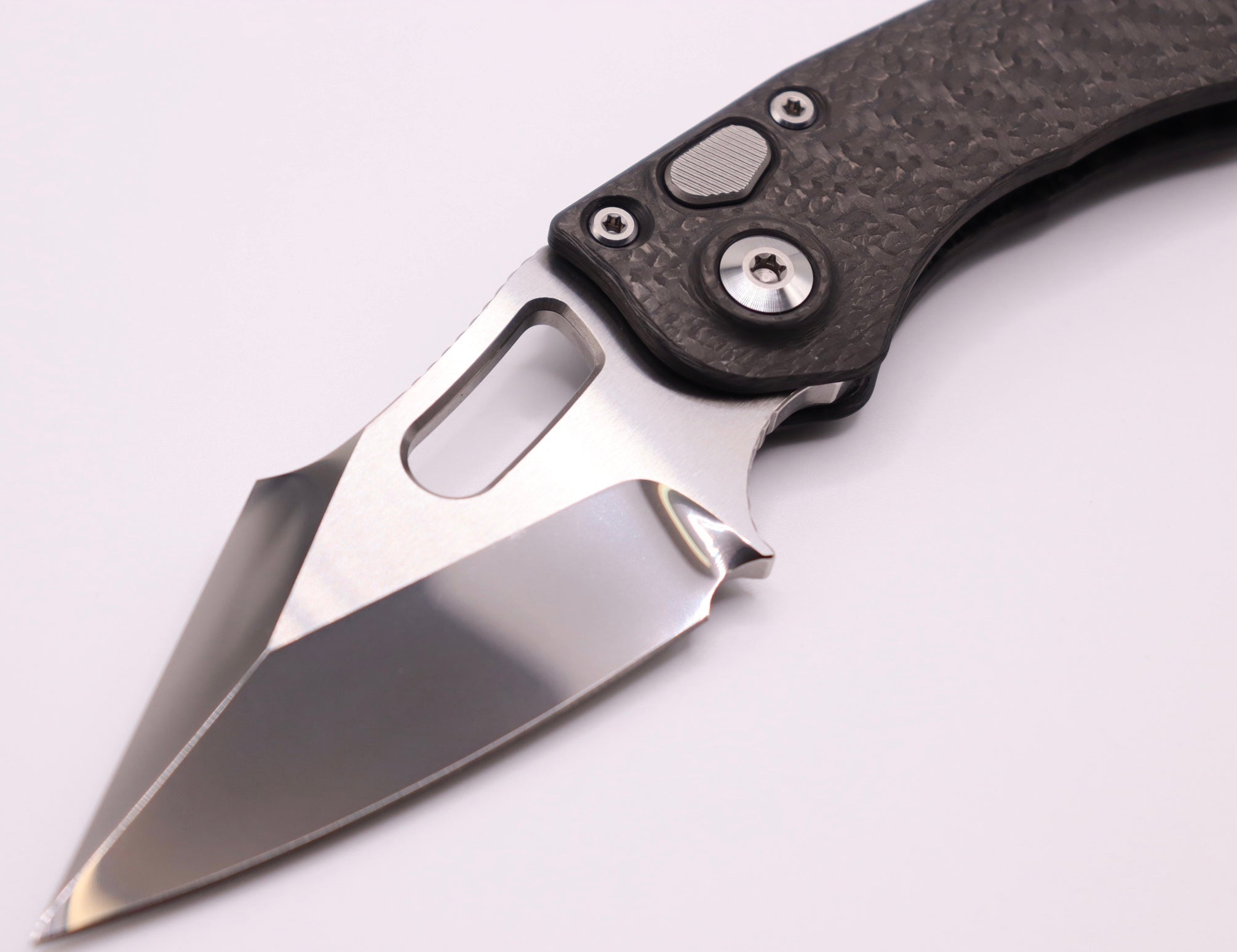 Marfione Custom & Borka Blades Custom Diamondwash & Carbon Fiber Stitch