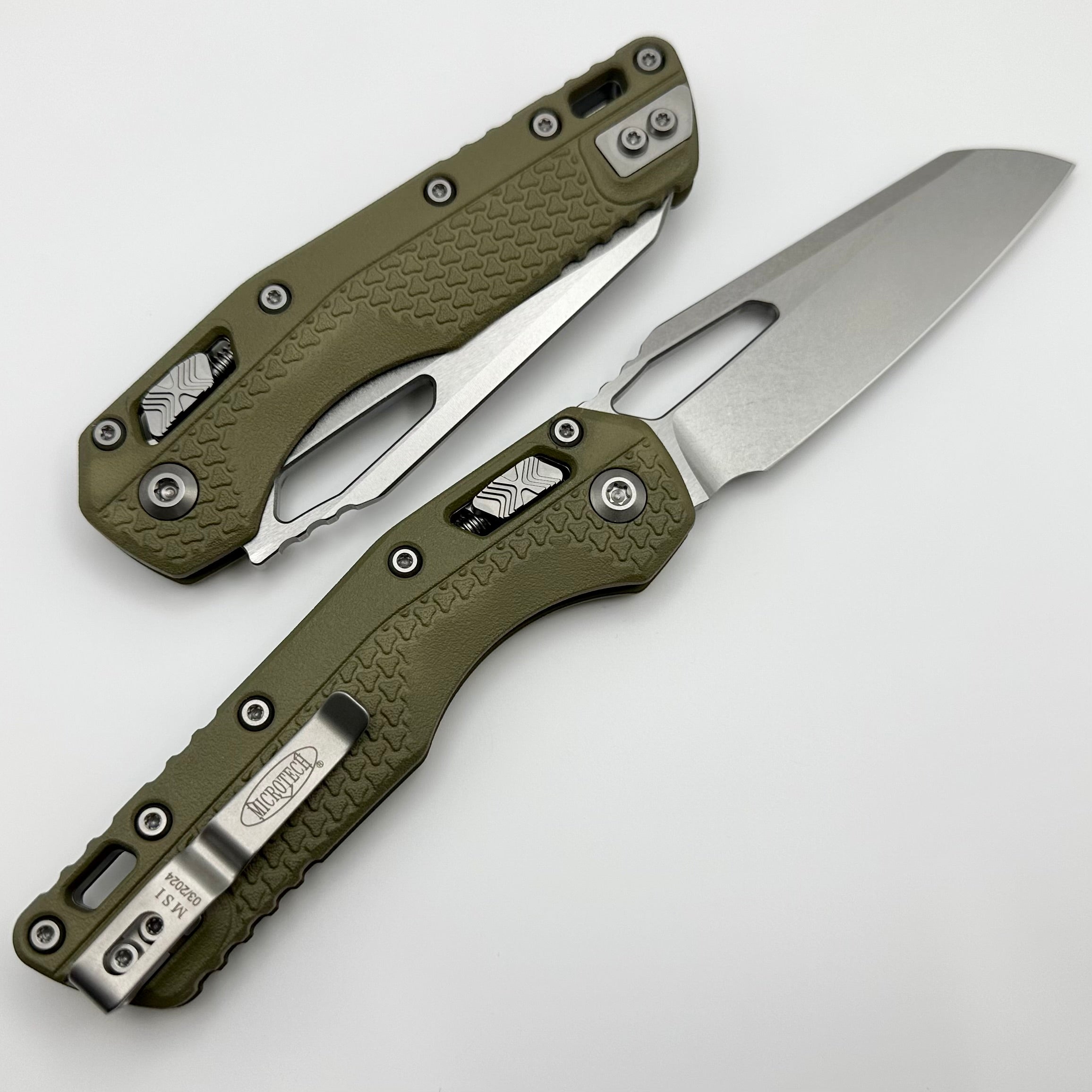 Microtech Knives MSI RAM LOK OD Green Polymer Injection Molded & M390MK 210T-10PMOD