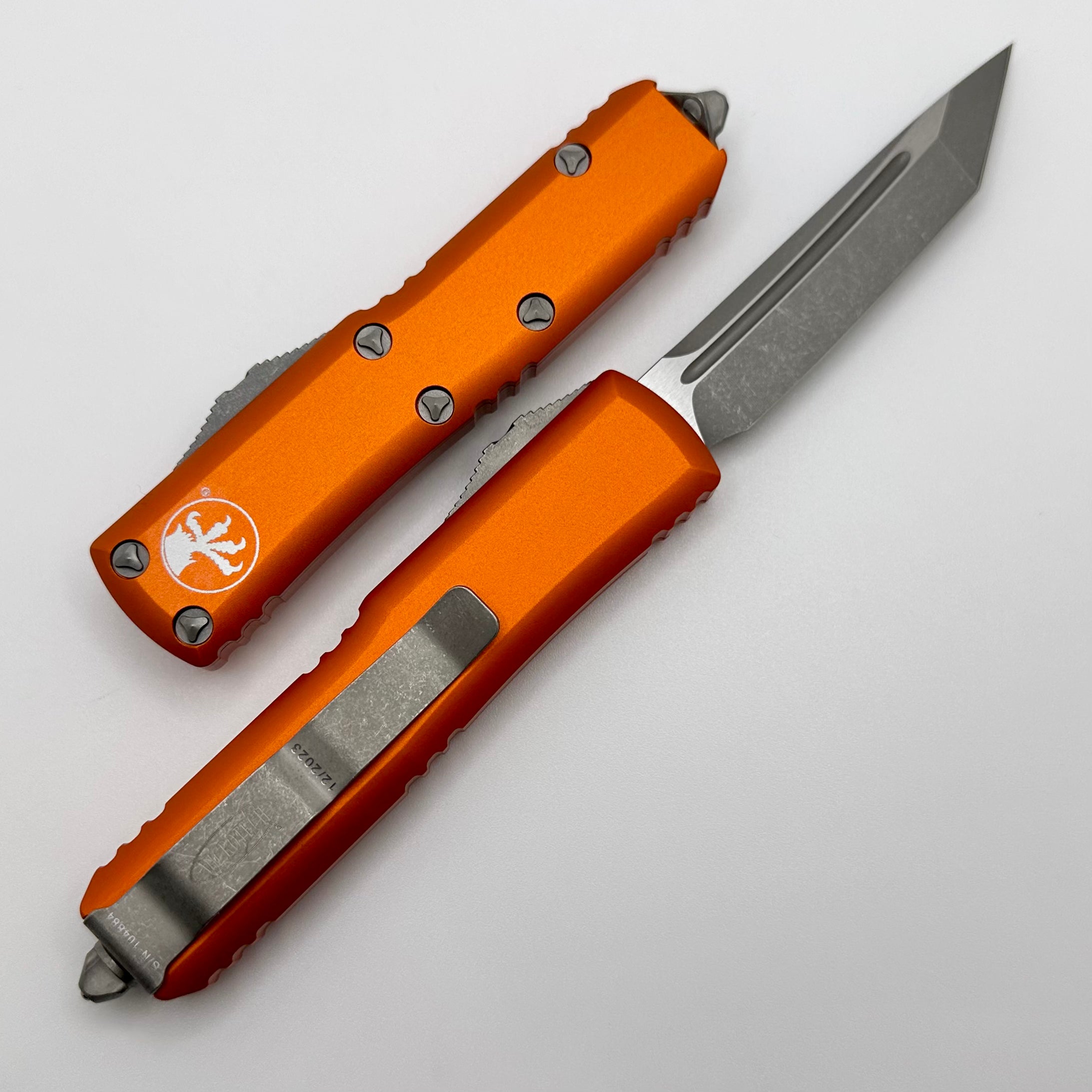 Microtech UTX-85 Tanto Apocalyptic Standard & Orange 233-10APOR