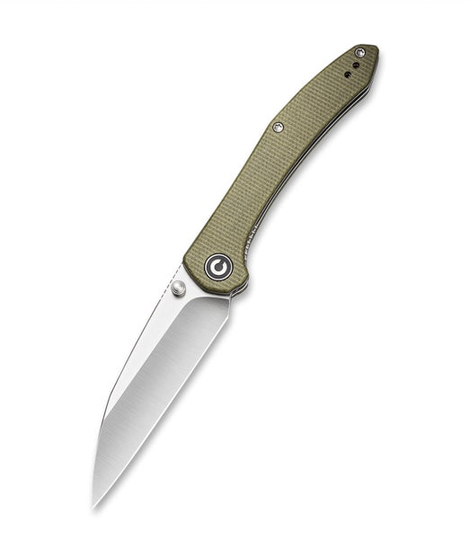 Civivi Hadros Thumb Stud - Olive Micarta Handle (3.35 Satin Finished 10Cr15CoMoV) C 20004-3