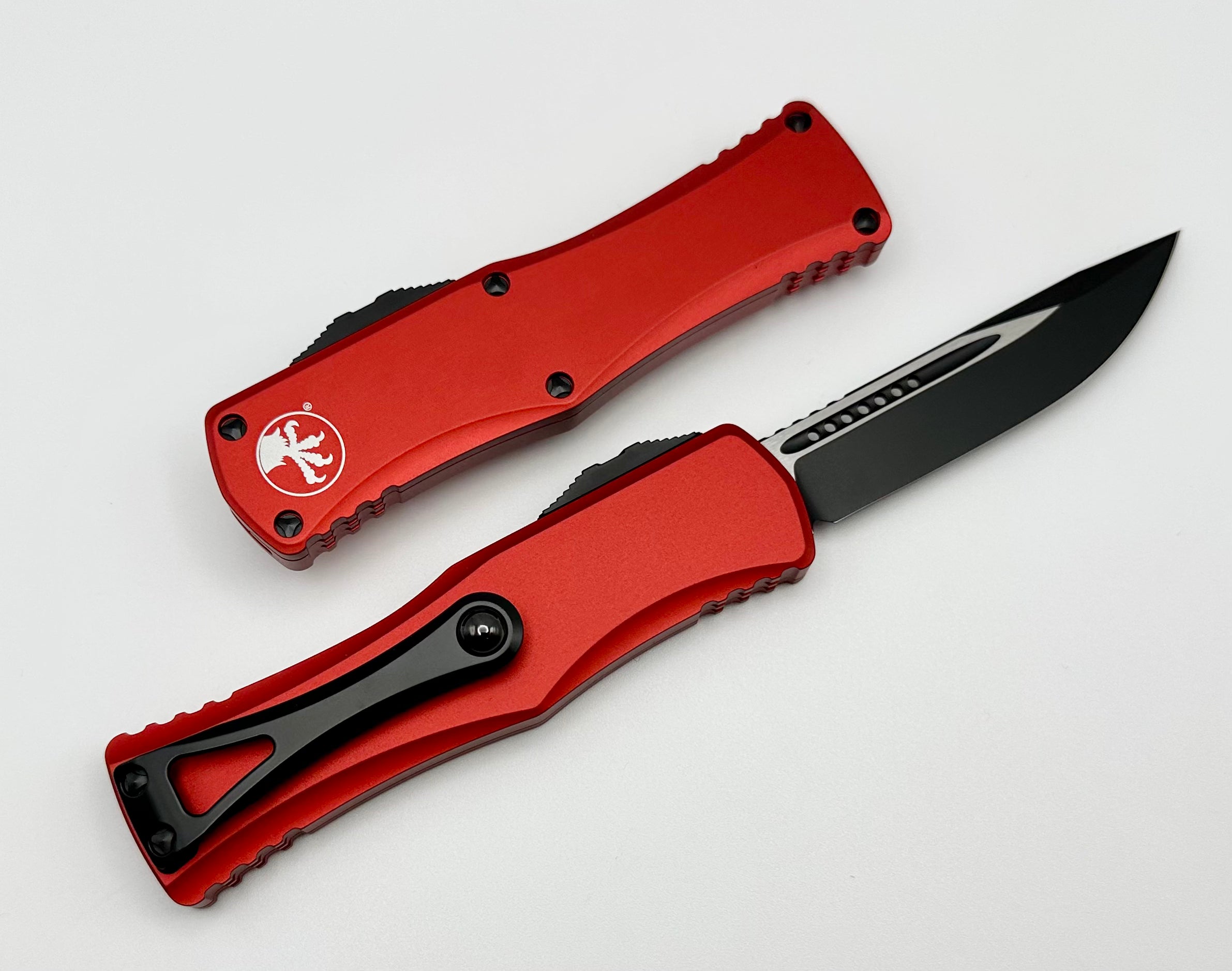 Microtech Hera Single Edge Black Standard & Red 703-1RD