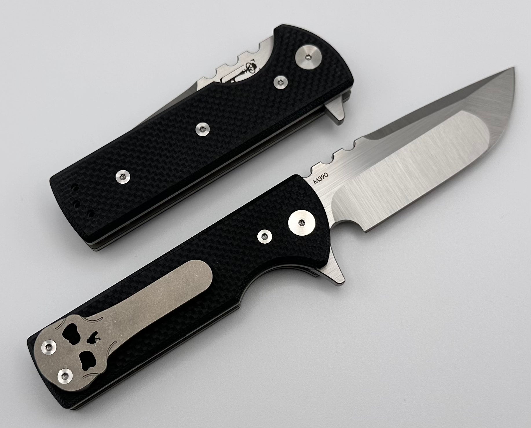 Chaves Knives T.A.K Ambidextrous Knife TAK Drop Point Black G10