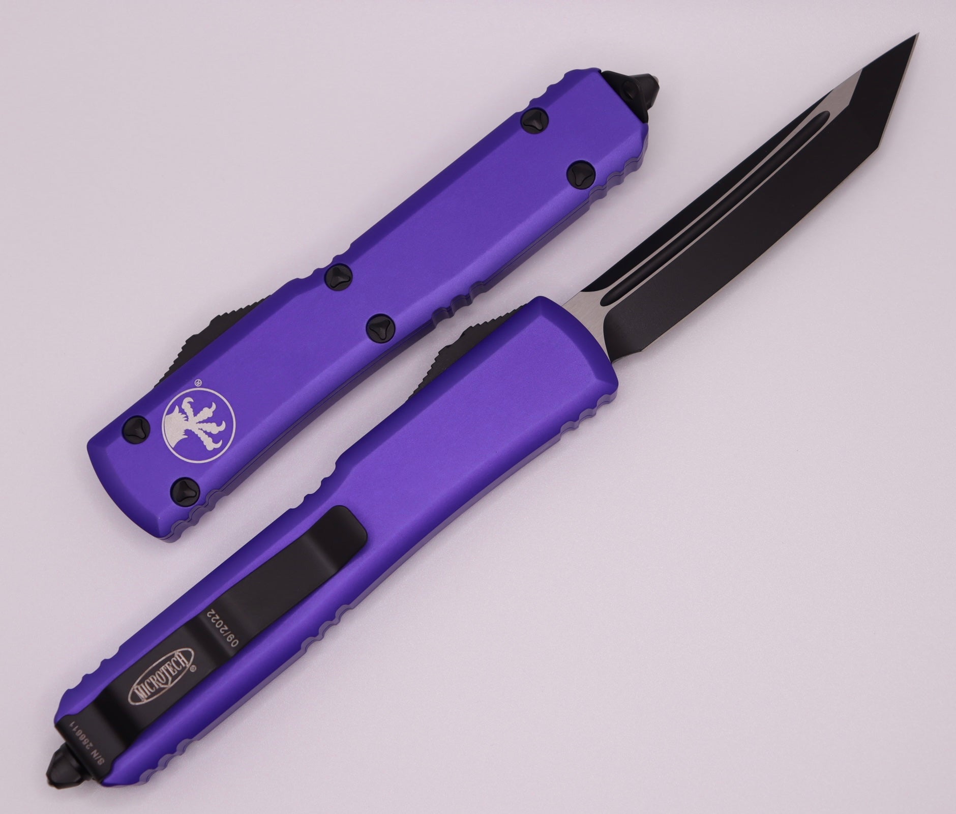 Microtech Ultratech Tanto Black Standard & Purple 123-1PU