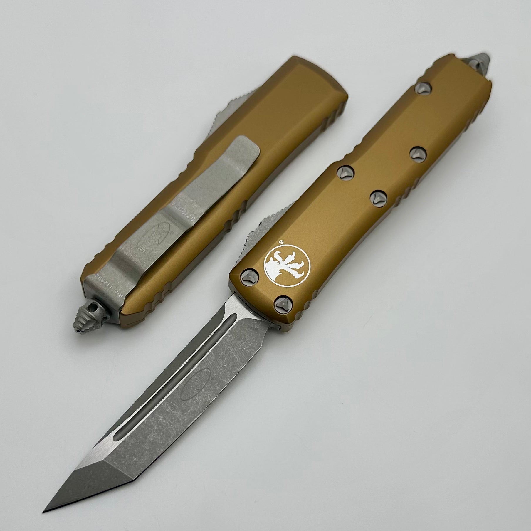 Microtech UTX-85 Tanto Apocalyptic Standard & Tan 233-10APTA