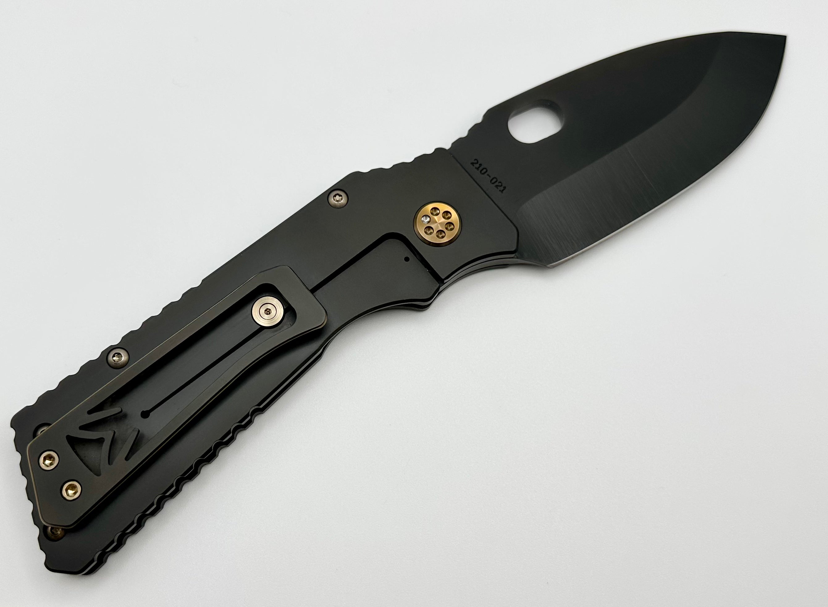 Medford TFF-1 PVD S45VN & PVD Bronze American Flag w/ PVD/Bronze Clip/Hardware