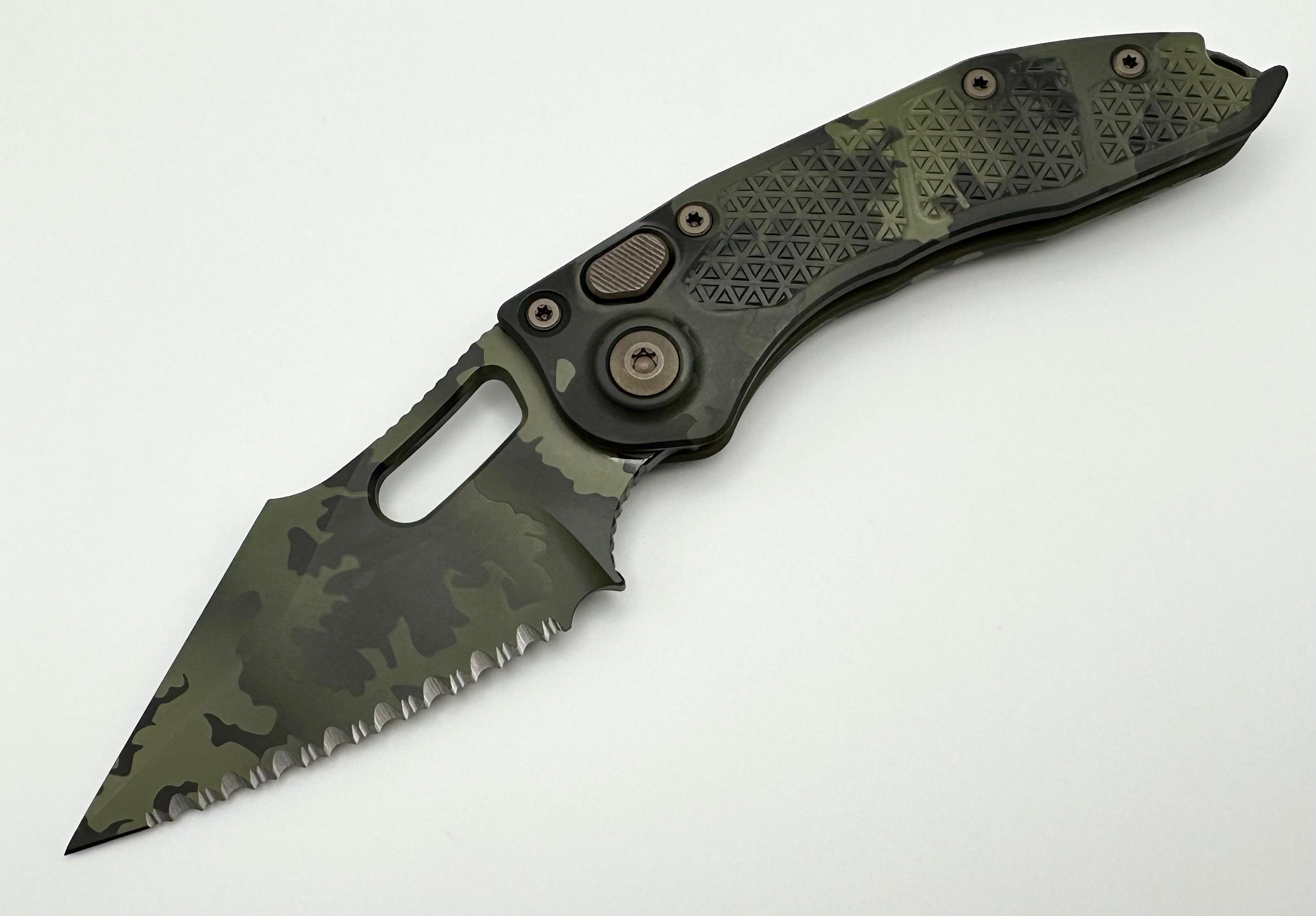 Microtech Borka Stitch F/S Olive Camo 169-3OCS