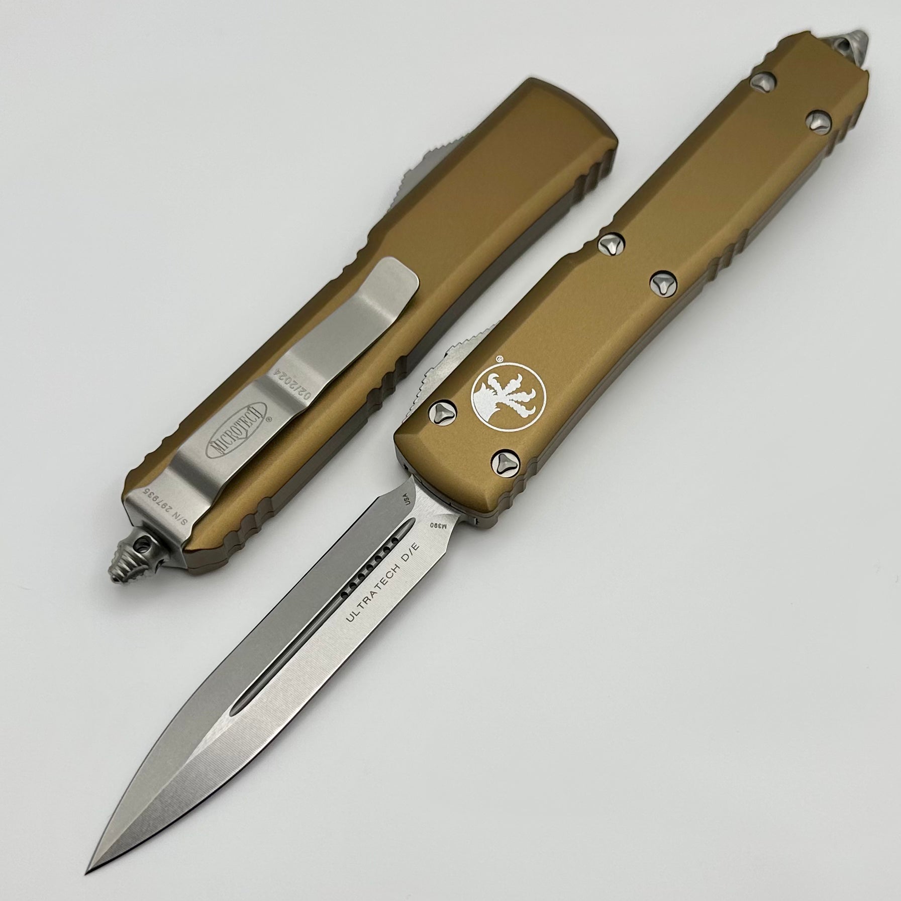 Microtech Ultratech Double Edge Stonewash & Tan 122-10TA