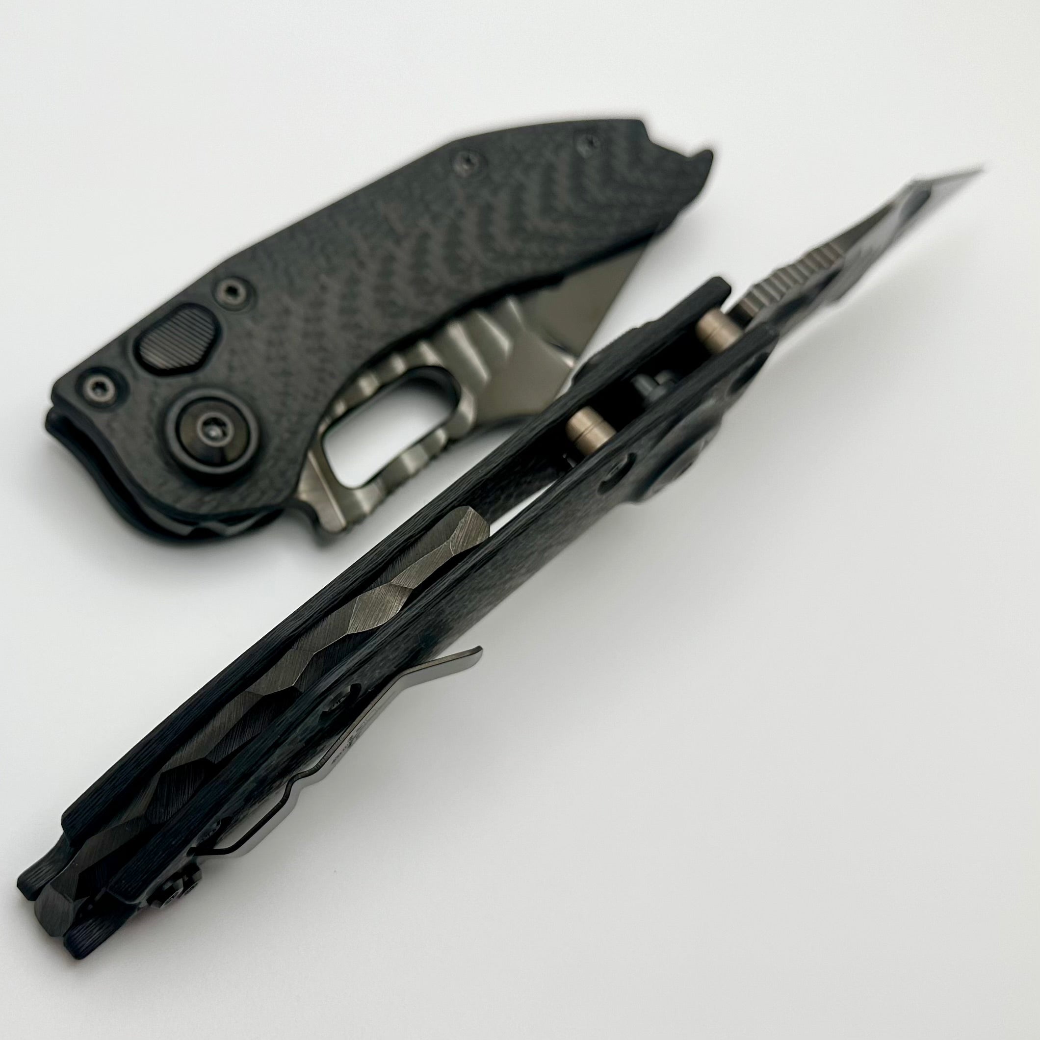 Marfione Custom Knives & Borka Blades Stitch Auto Rockstar DLC w/ Carbon Fiber