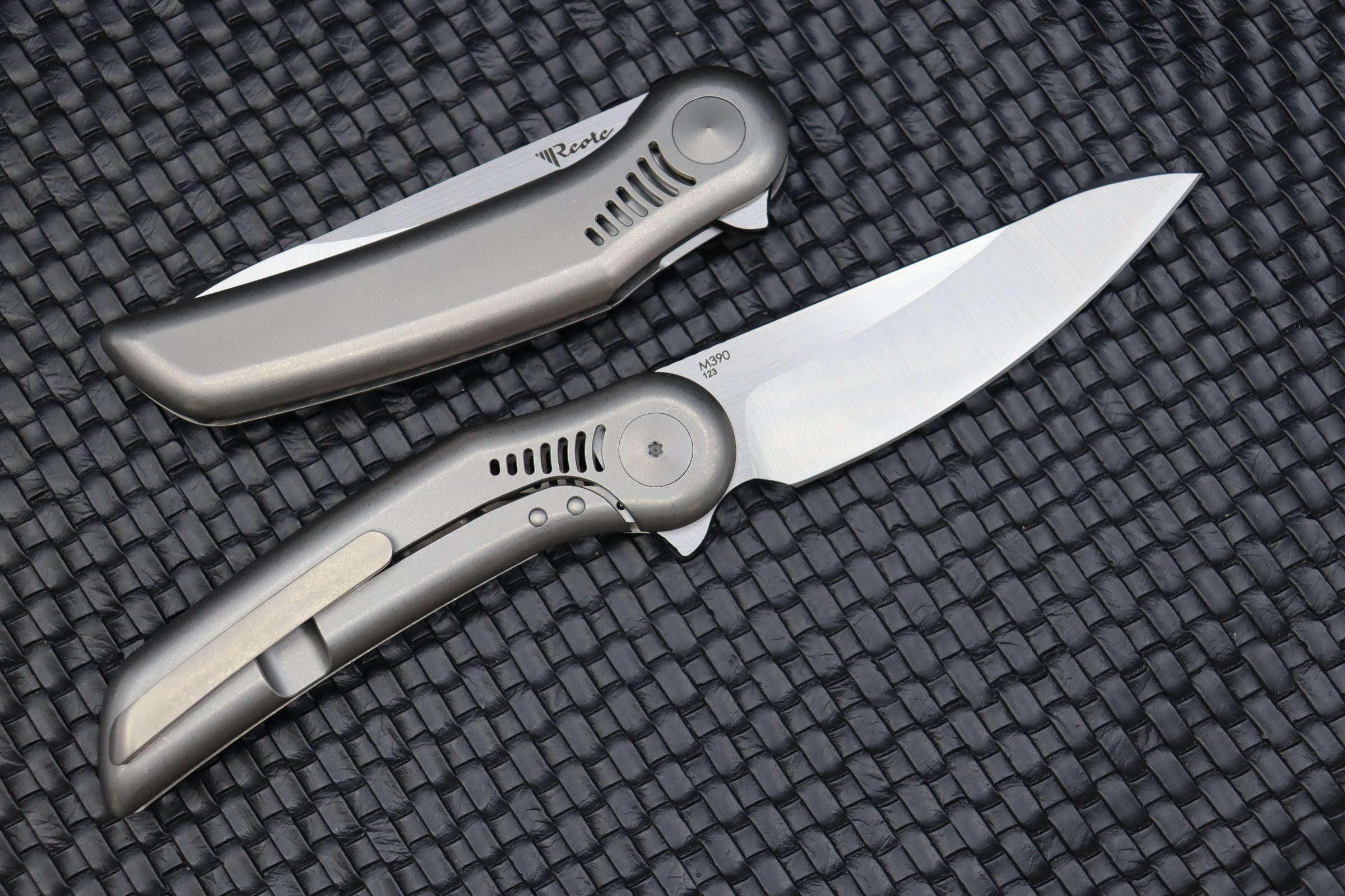 Reate Gents #9 Light Beadblast Titanium & M390