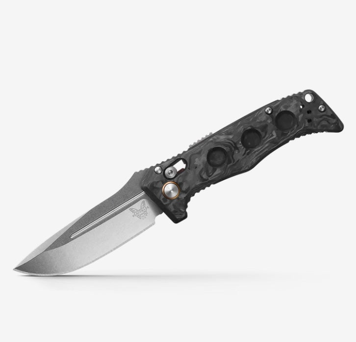 Benchmade Mini Auto Adamas Marbled Carbon Fiber & MagnaCut 2730-03