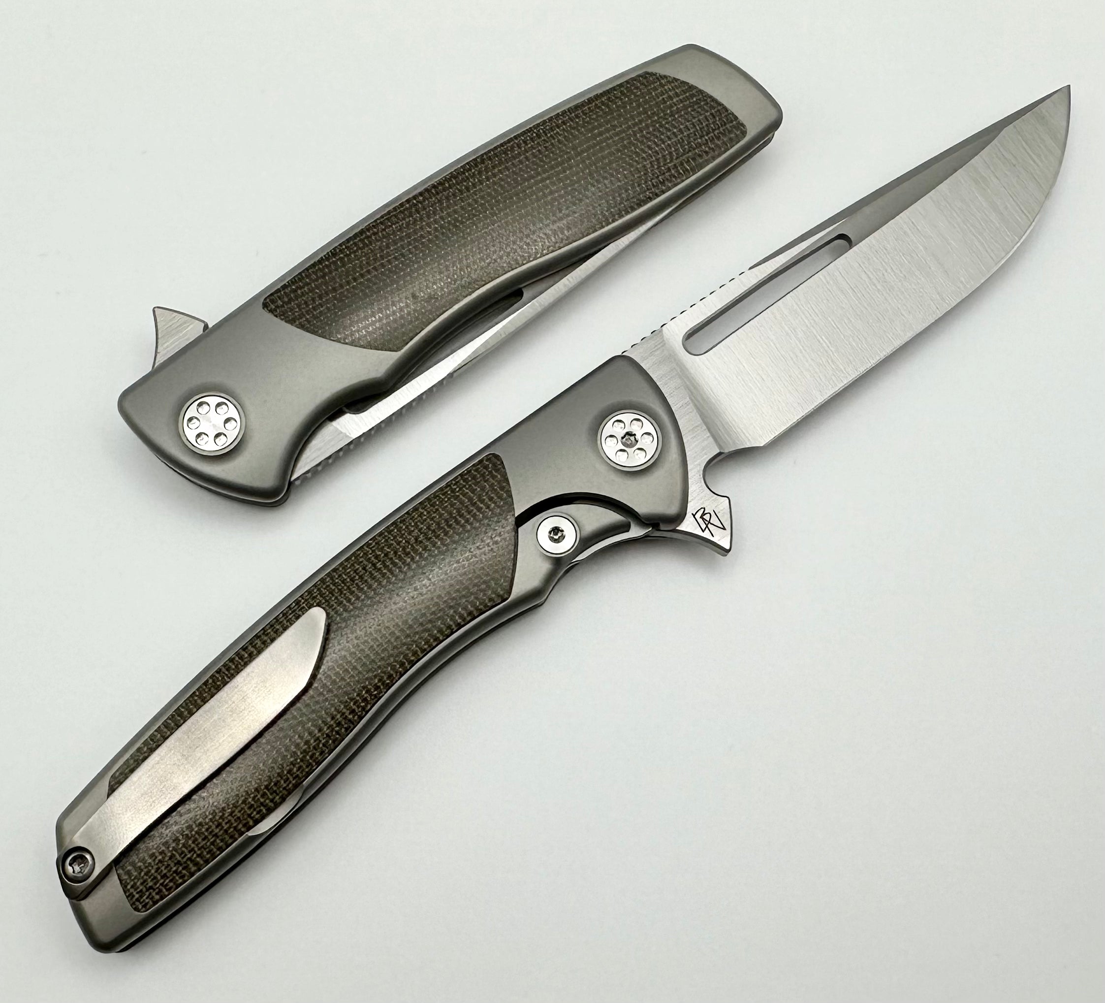 SharpByDesign Mini Evo OD Micarta & Drop Point M390