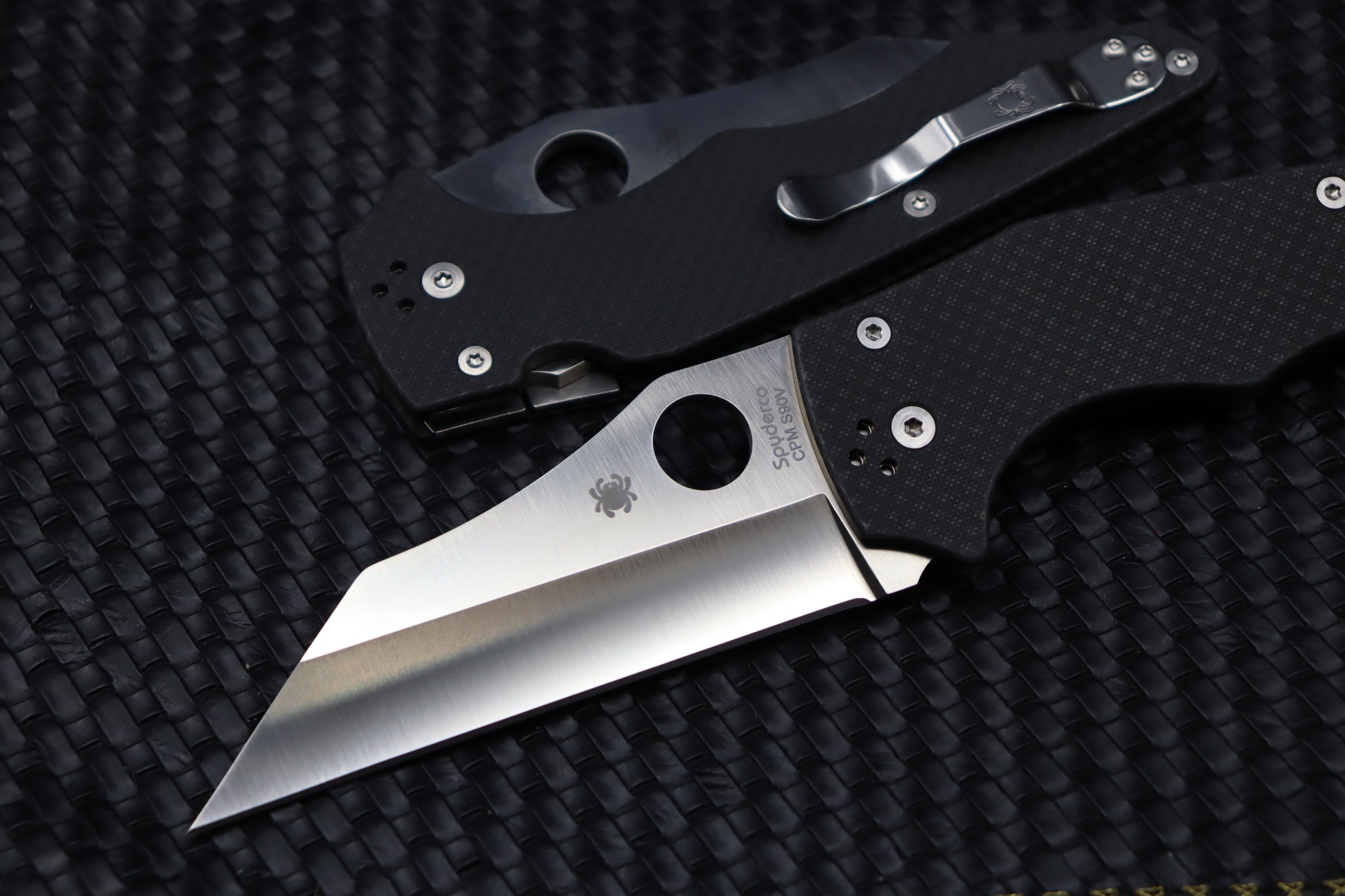 Spyderco Carbon Fiber Yojumbo S90V Sprint Run C253CFP