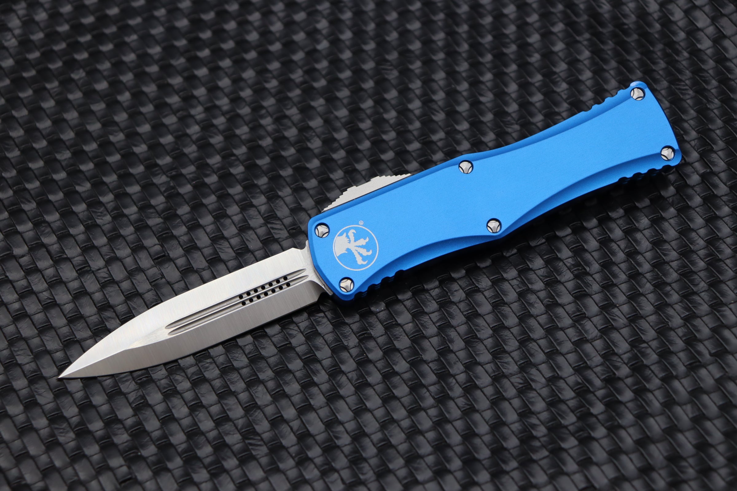 Microtech Hera Double Edge Satin Standard & Blue 702-4BL