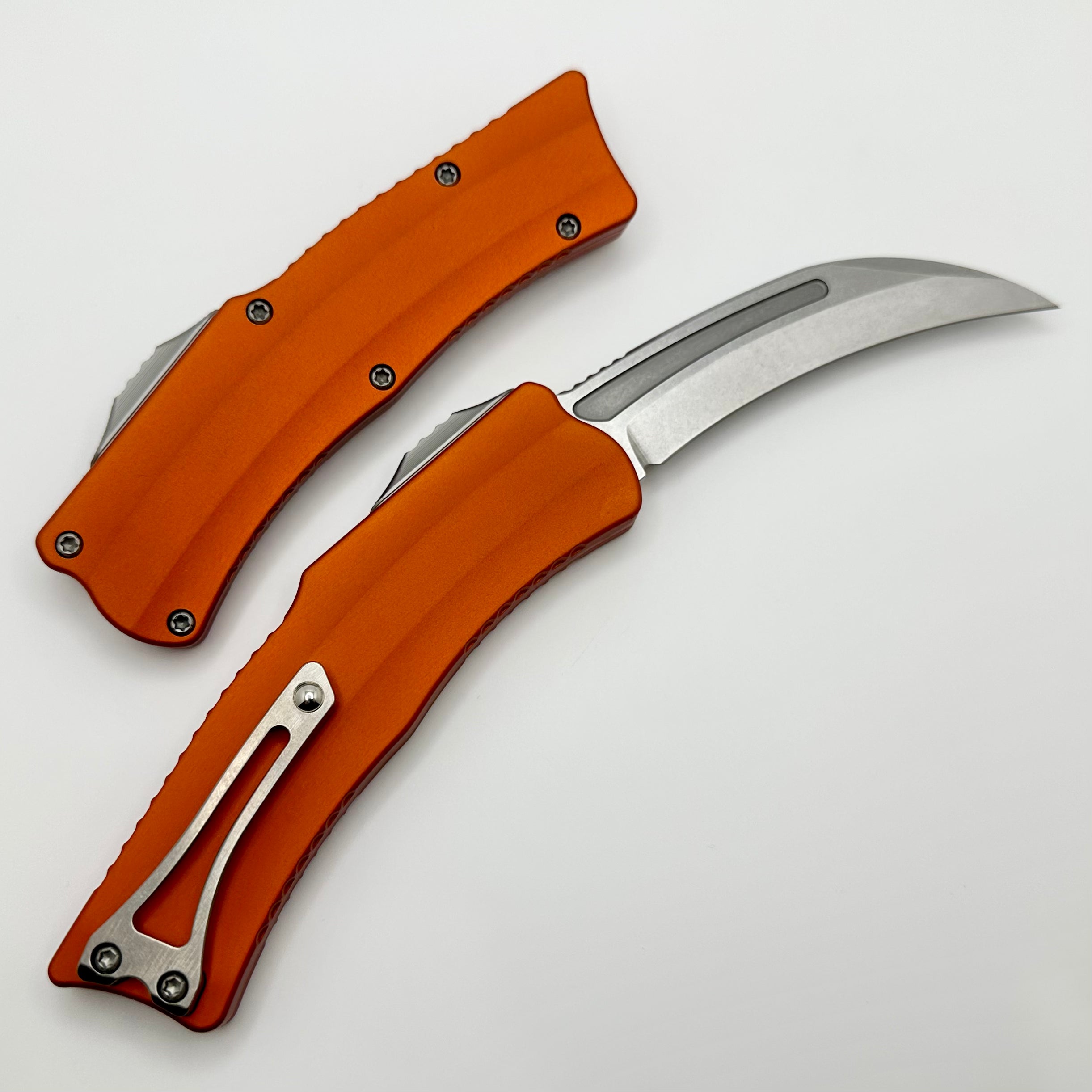 Heretic ROC Stonewash w/ Orange Handle H060-2A-ORG