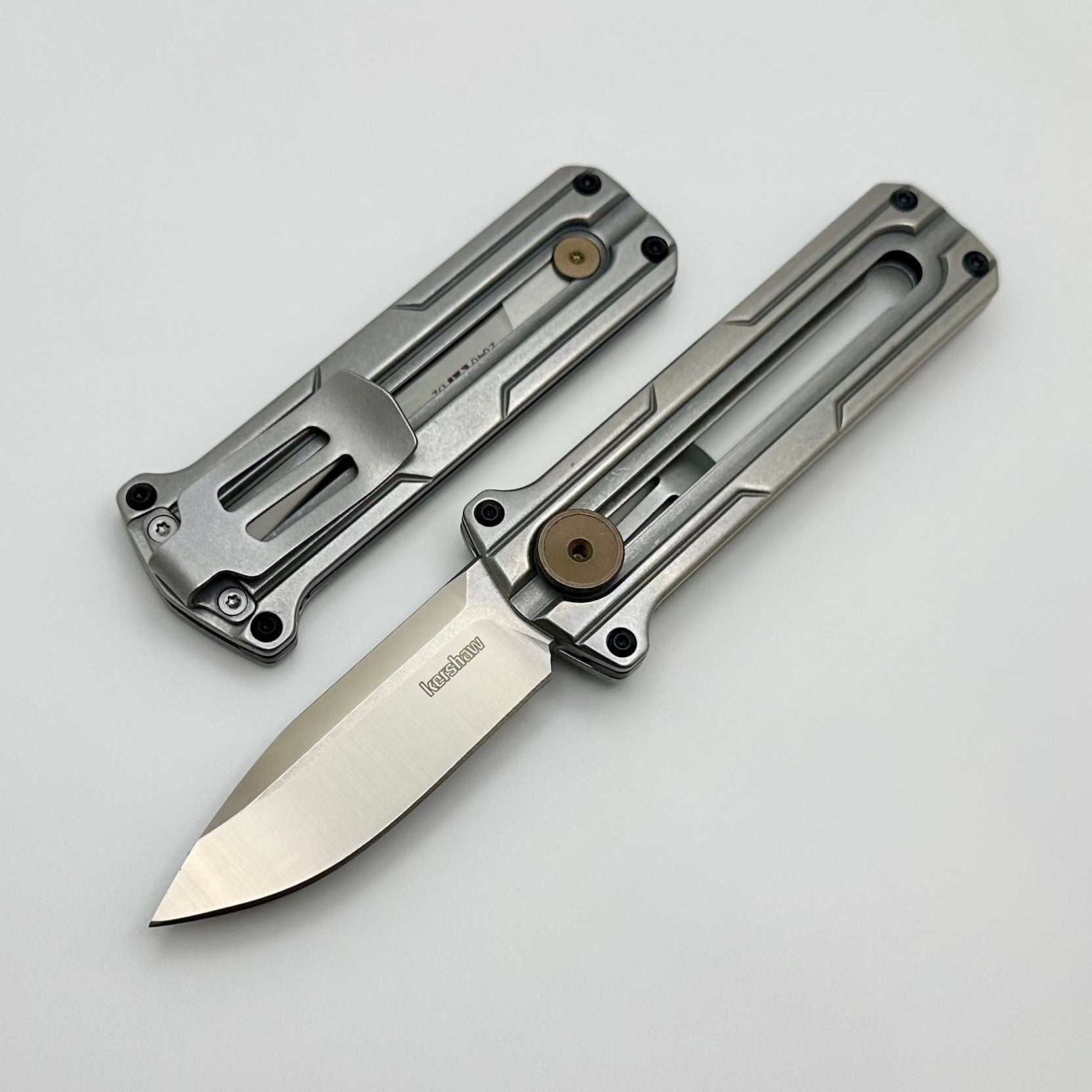 Kershaw Cybernet Manual OTF Stainless Steel & D2 2046