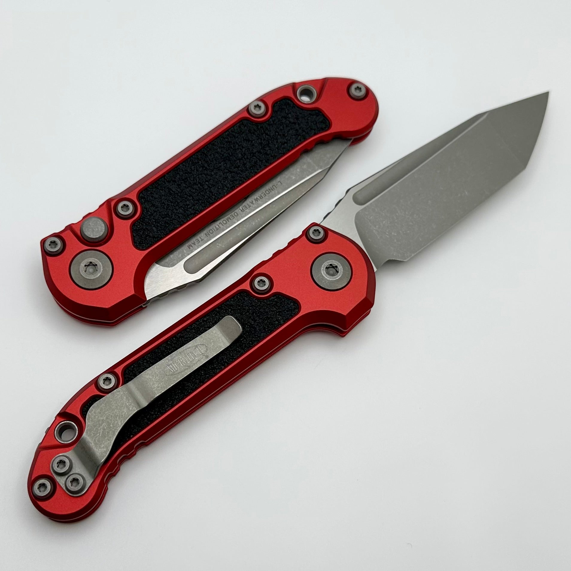 Microtech Knives LUDT Gen III Apocalyptic Tanto w/ Red Handle 1136-10APRD