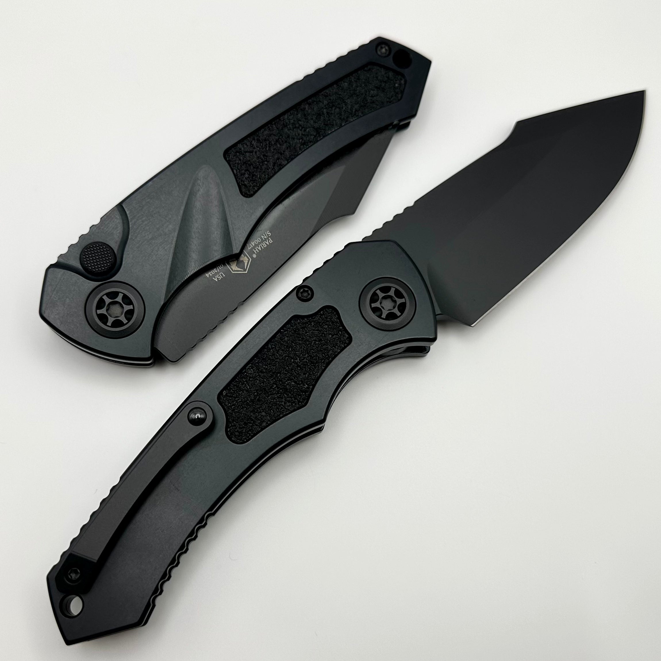 Heretic Knives Pariah Auto Black Tactical & Black MagnaCut H048-4A-T