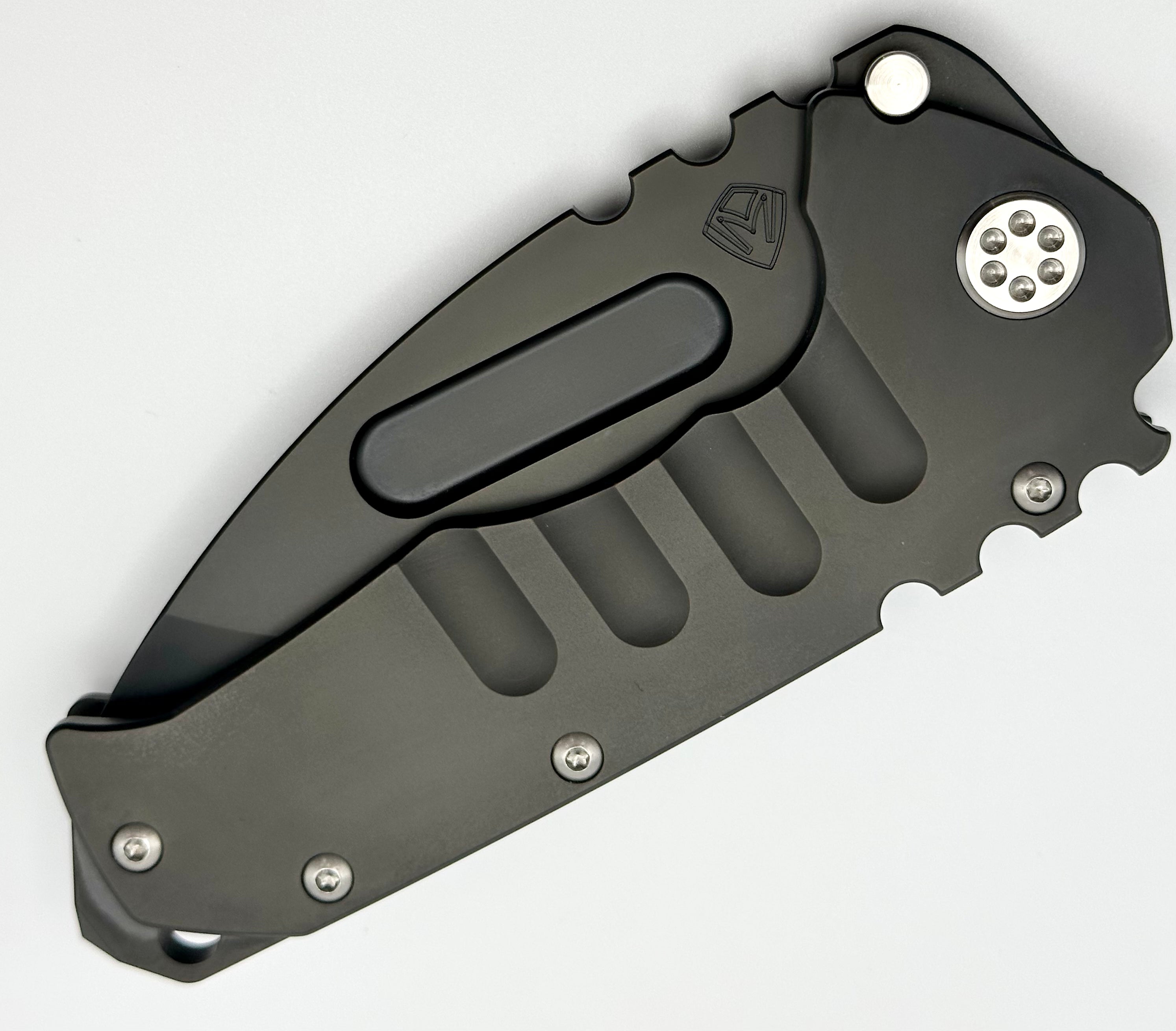 Medford Knife Praetorian T PVD Tanto S45 & PVD Handles/Clip w/ Stainless Hardware