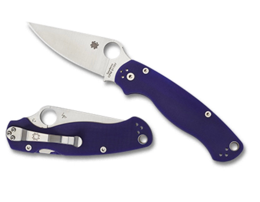 Spyderco Paramilitary 2 Dark Blue G-10 & S110V C81GPDBL2