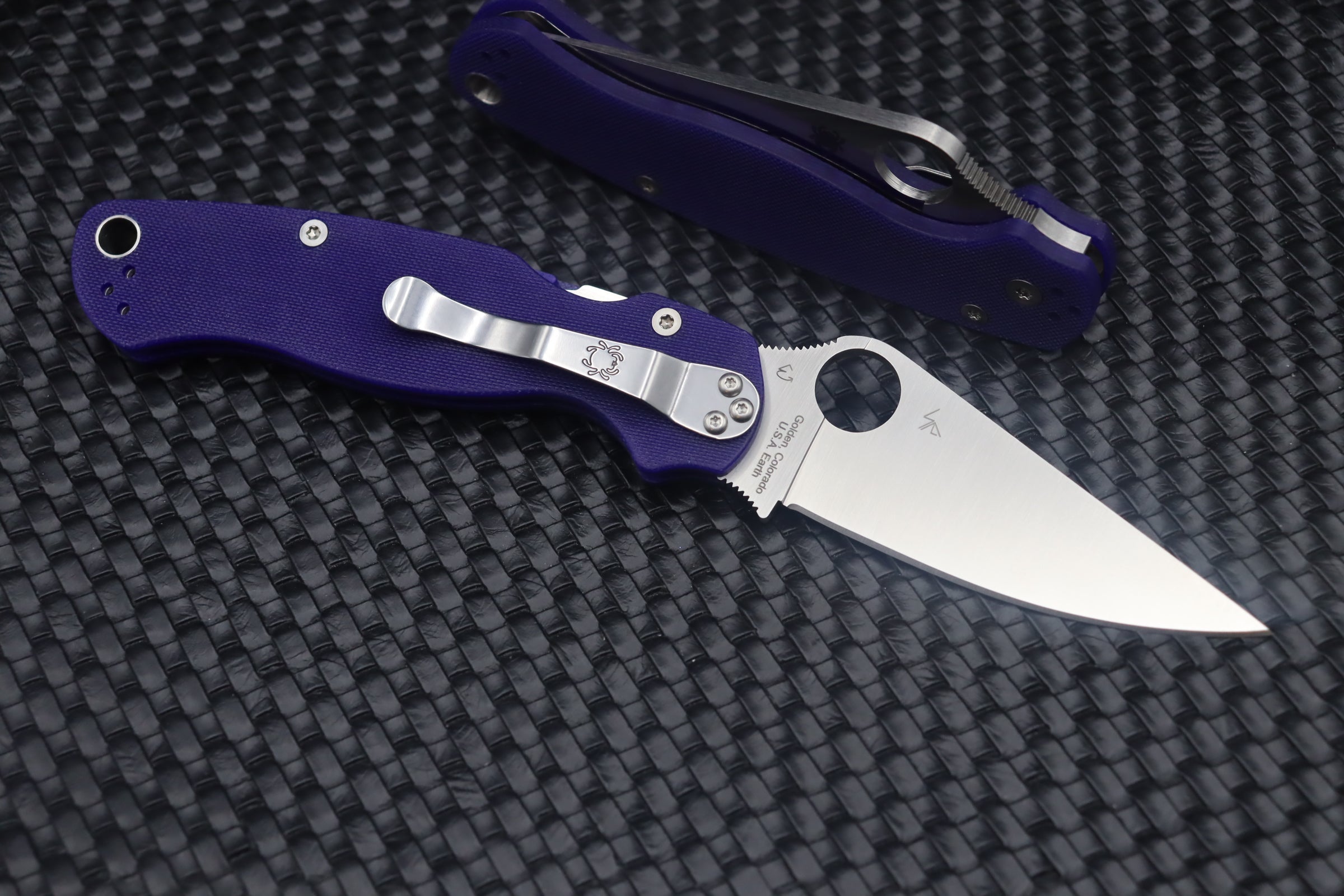 Spyderco Paramilitary 2 Dark Blue G-10 & S110V C81GPDBL2