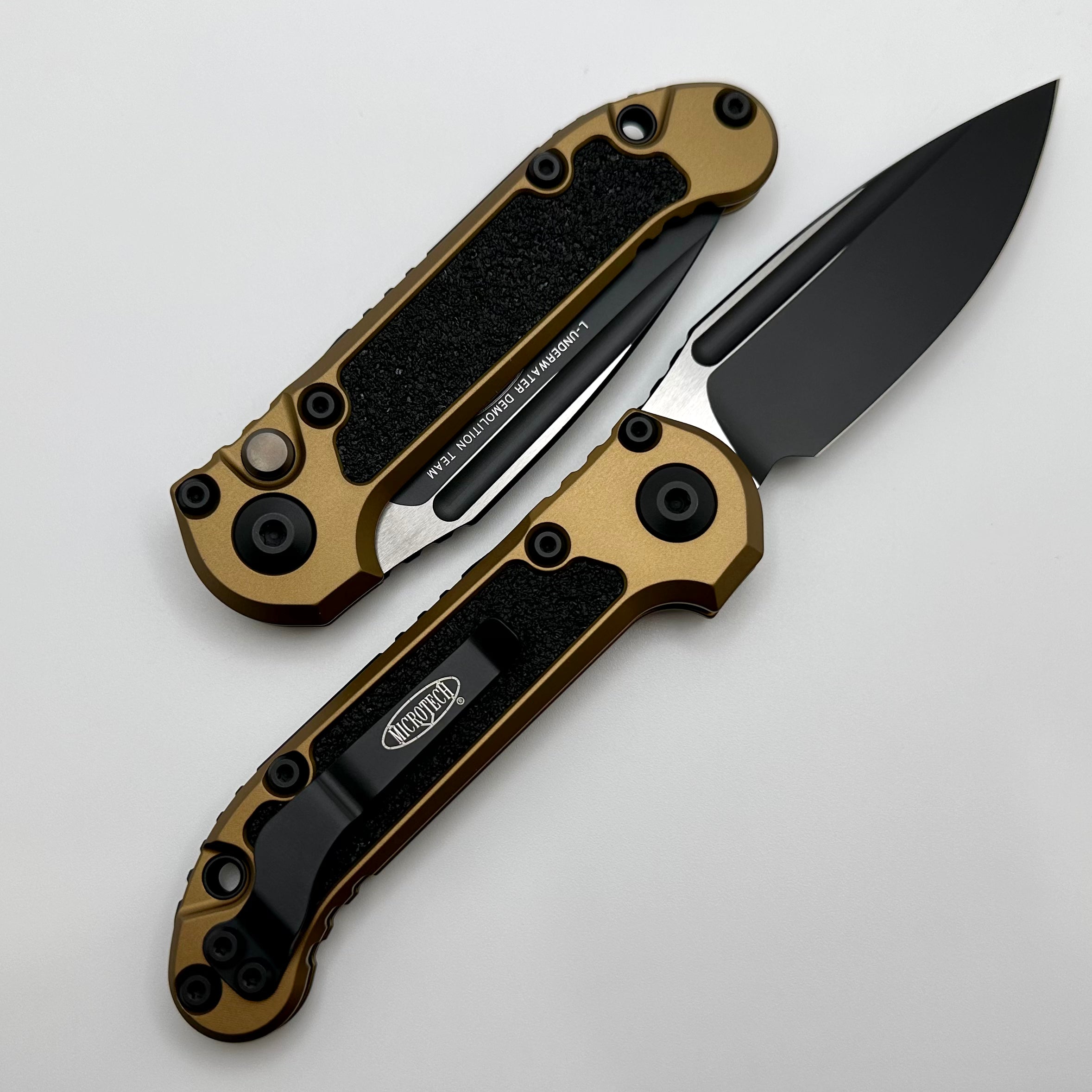 Microtech Knives LUDT Gen III Black Drop Point w/ Tan Handle 1135-1TA ONE PER HOUSEHOLD