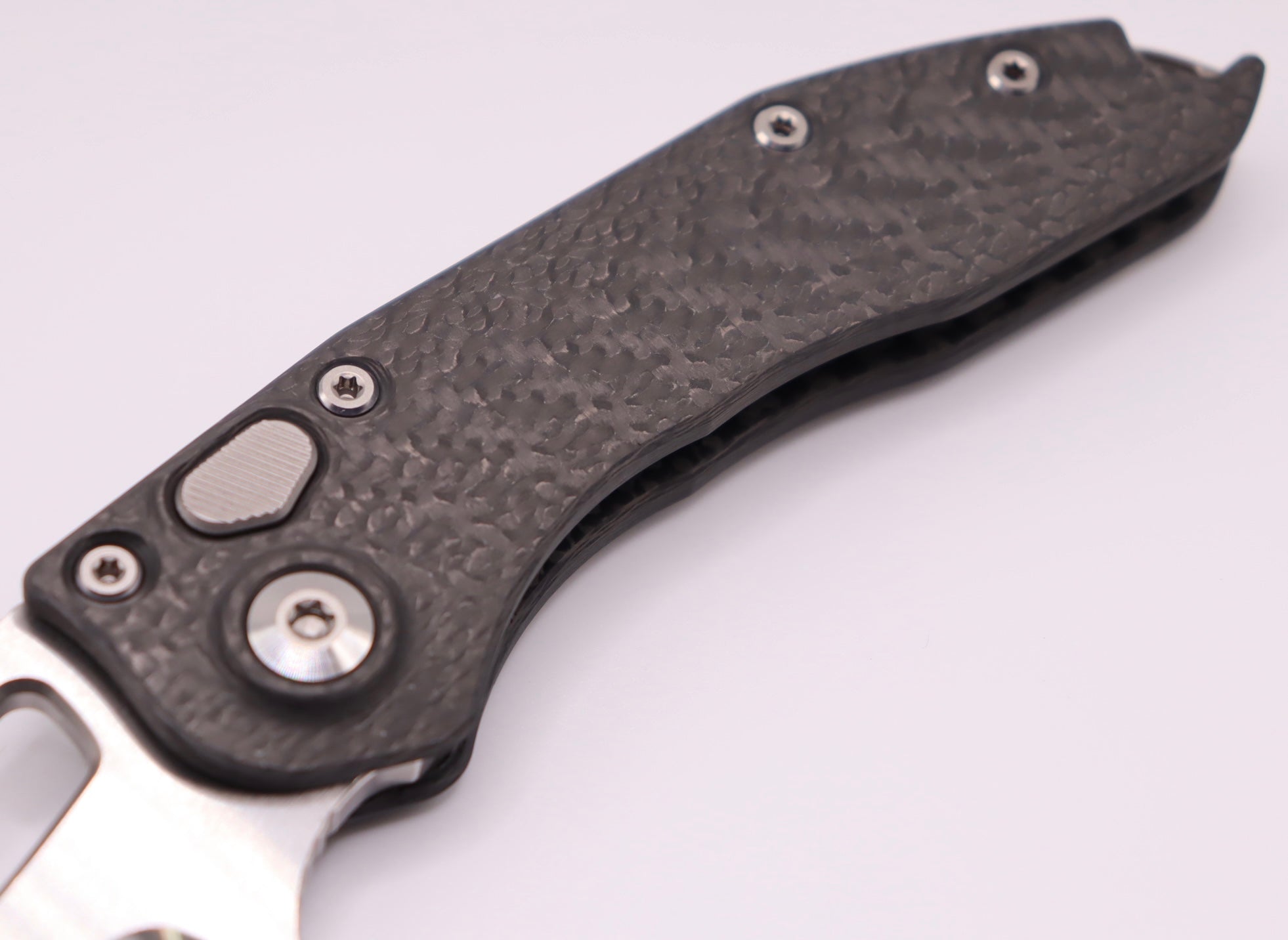 Marfione Custom & Borka Blades Custom Diamondwash & Carbon Fiber Stitch