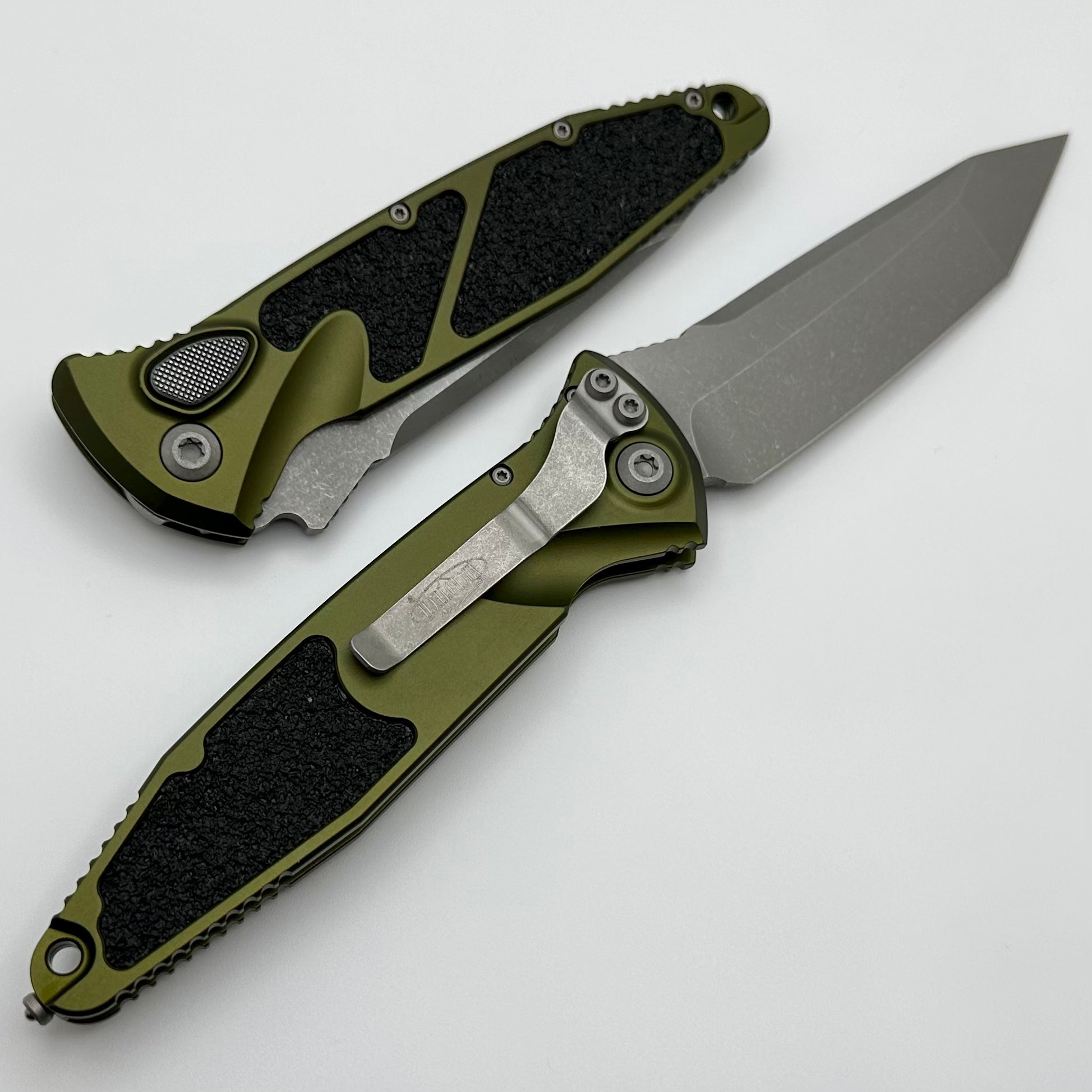 Microtech Socom Elite T/E Auto Apocalyptic & OD Green 161A-10APOD